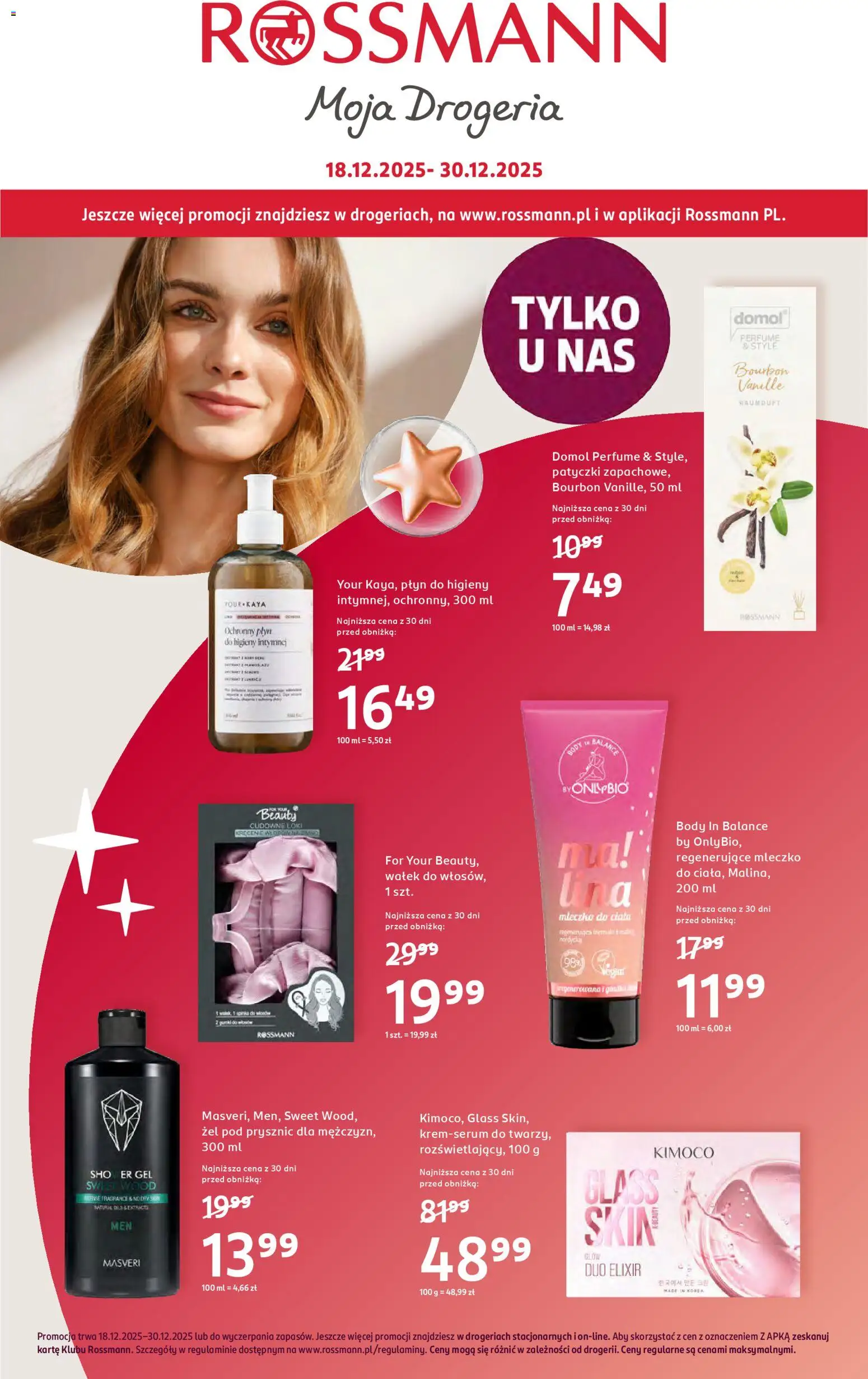 Rossmann Gazetka od 18.12.2025 | Strona: 1 | Produkty: Drogeria, Bourbon, Prysznic, Mleczko do ciała