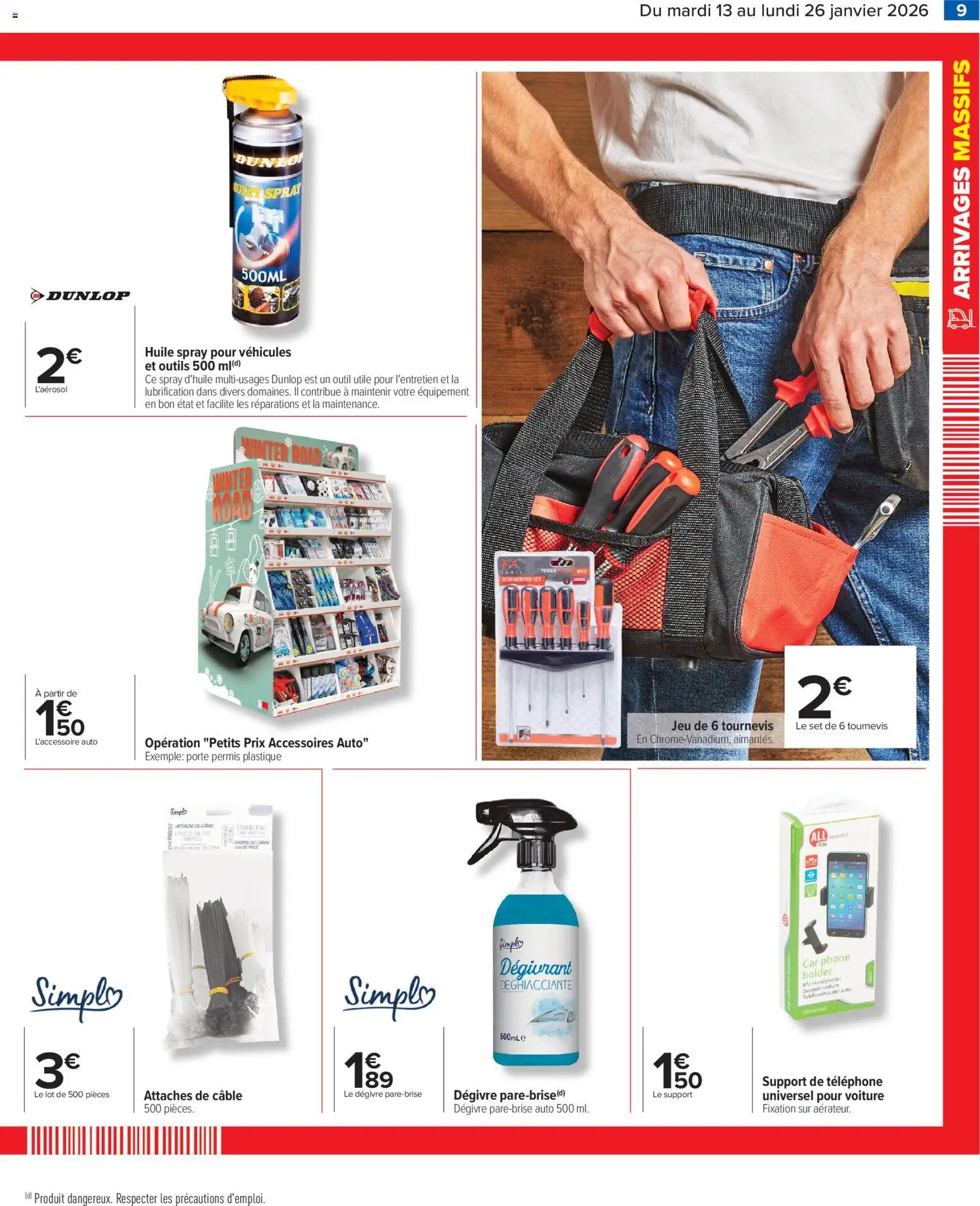 {H1} | Page: 10 | Produits: Téléphone, Câble, Tournevis, Porte