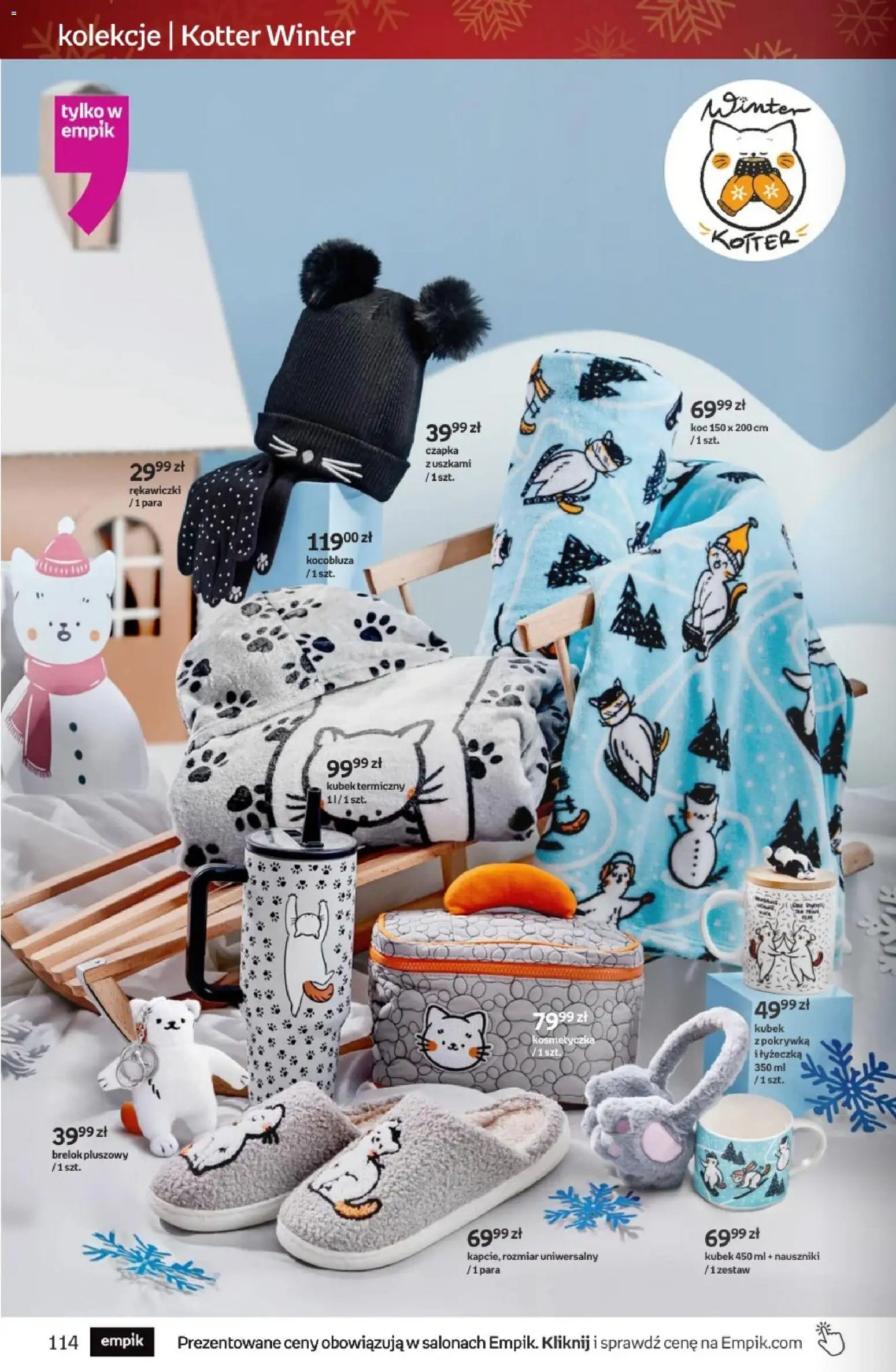 Empik Black Friday od 12.11.2025 | Strona: 114 | Produkty: Czapka, Rękawiczki, Koc
