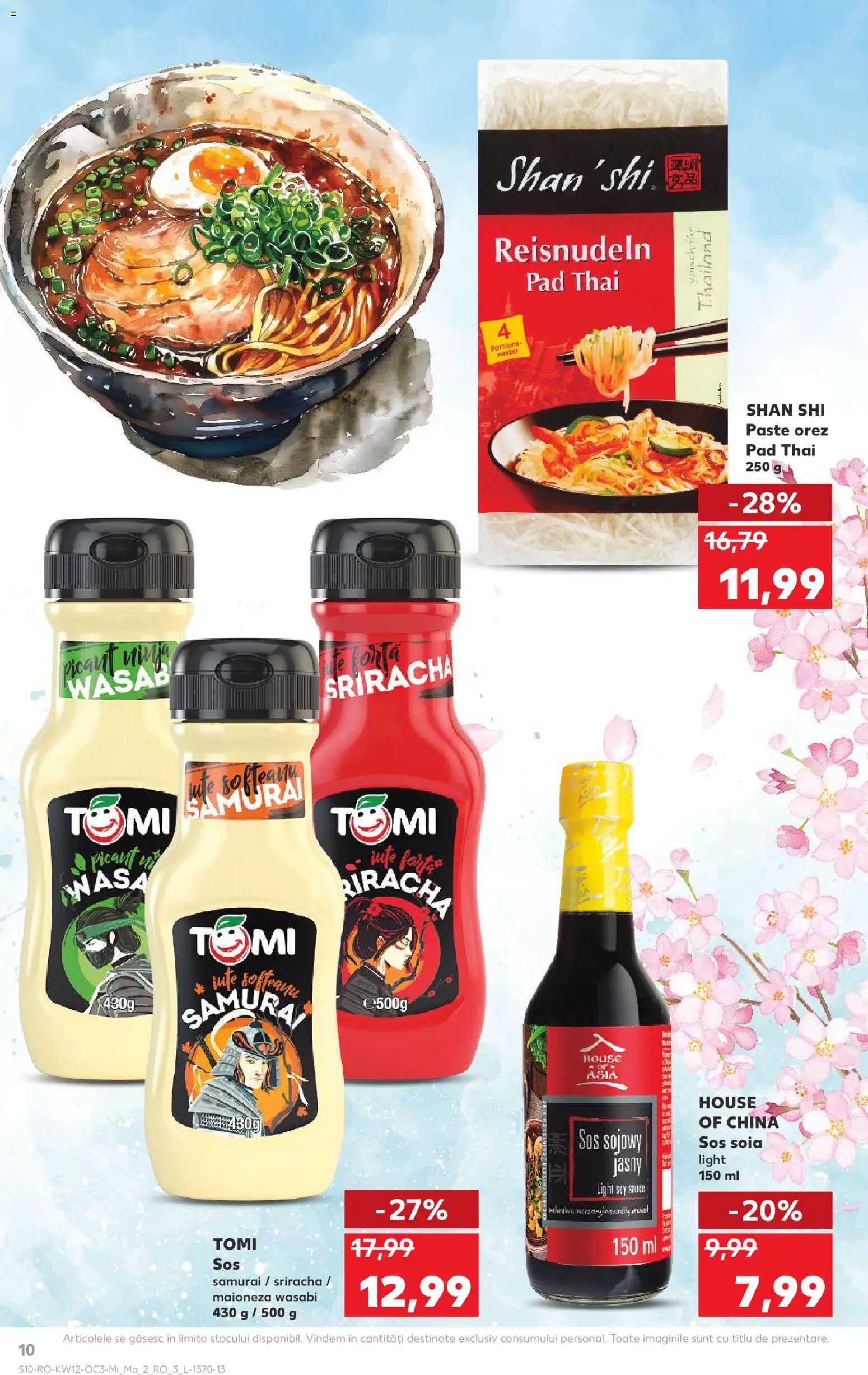 Noul catalog Kaufland – valabil de la 18.03.2026 | Pagină: 10 | Produse: Noodles, Paste, Maioneză, Sos