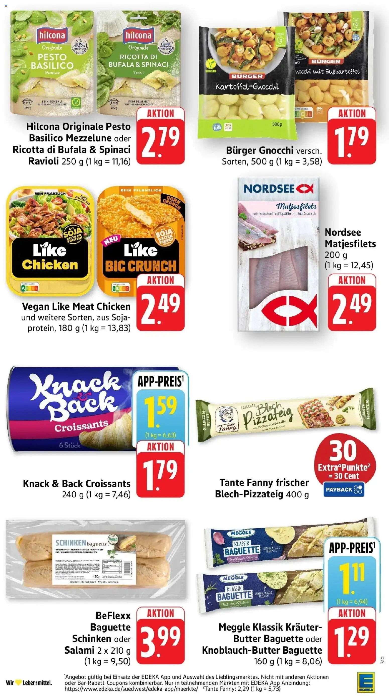 Edeka prospekt Mengen	 – gültig ab 16.03.2026 | Seite: 20 | Produkte: Burger, Like meat, Schinken, Erbsen