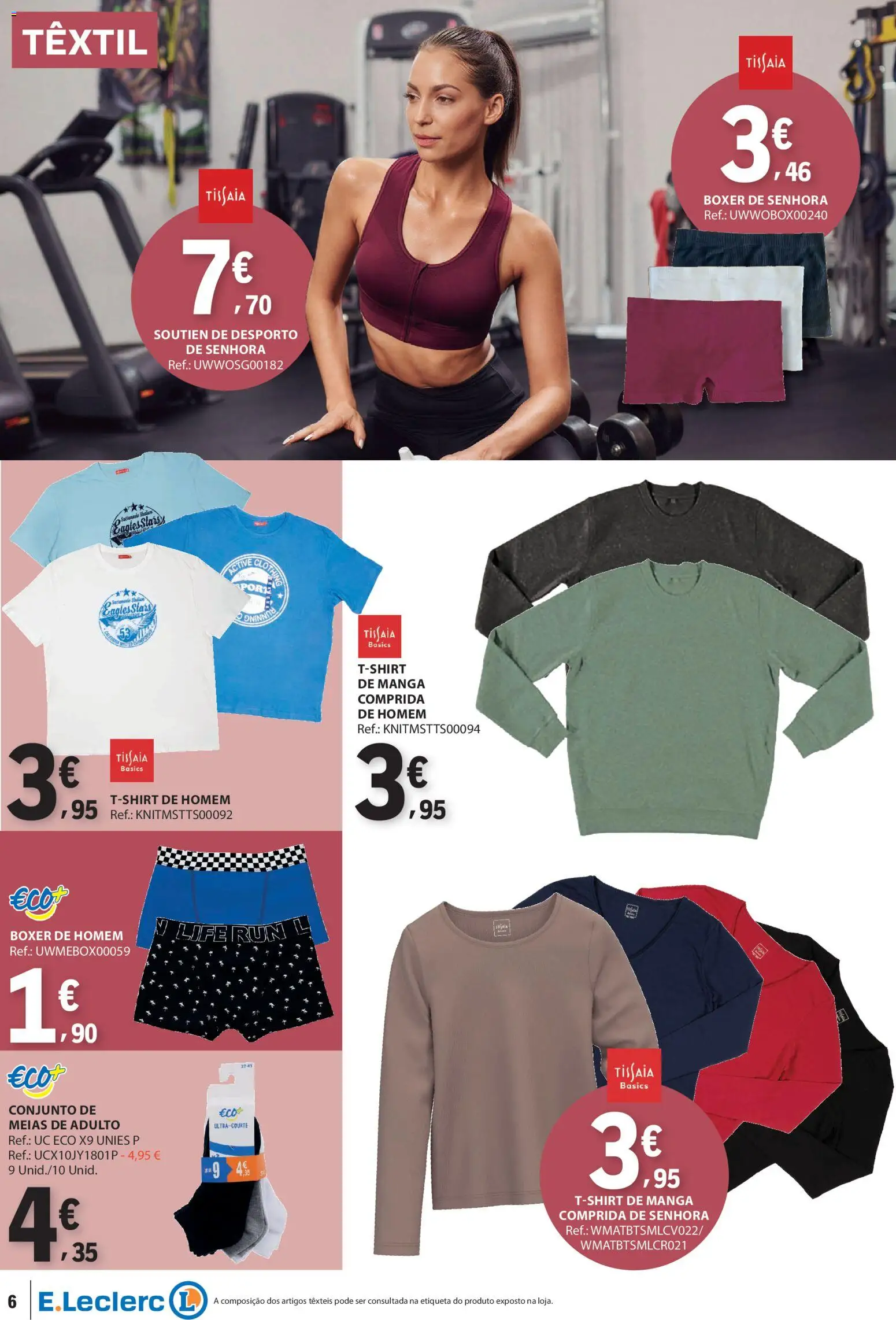 E.Leclerc Não Alimentar │ válido de 29.01.2026 | Página: 6 | Produtos: Meias