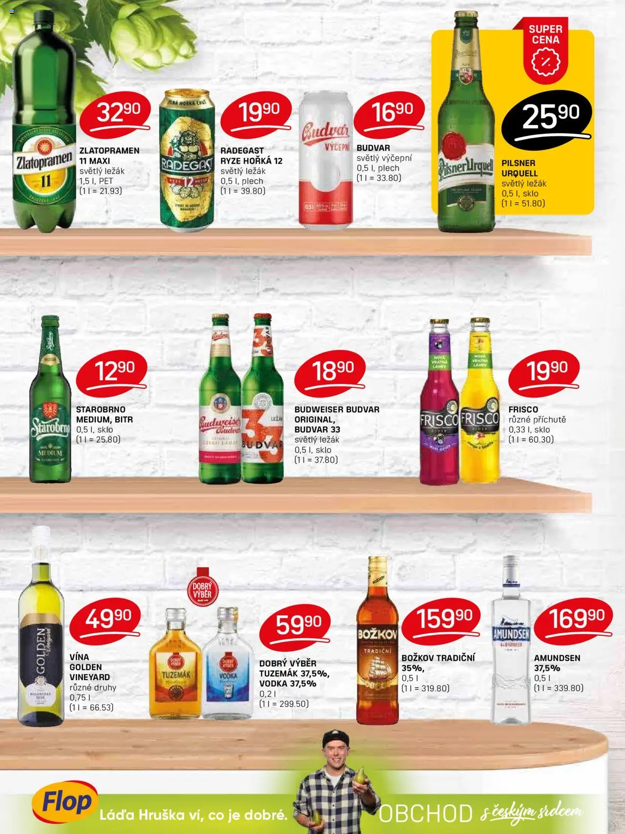 Flop leták od 17.09.2025 | Strana: 10 | Produkty: Radegast, Budvar 33, Tuzemák, Zlatopramen 11