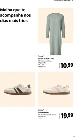 Pré-visualização Vestido de Malha Fina, 63% Poliéster (reciclado), 37% poliacrílico Tam. S ao L A partir de 19/1 válido de 01.12.2025 | Página: 29