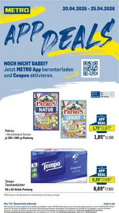 Metro App Deals ab 20.04.2026 gültig