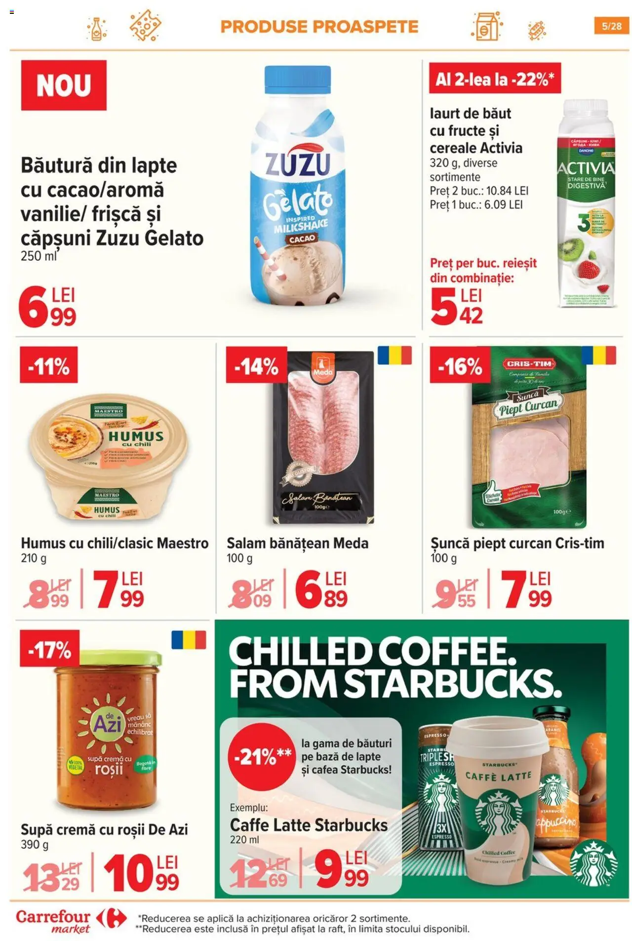 Carrefour catalog - Market – valabil de la 13.08.2025 | Pagină: 6 | Produse: Salam, Roșii, Căpșuni, Cereale