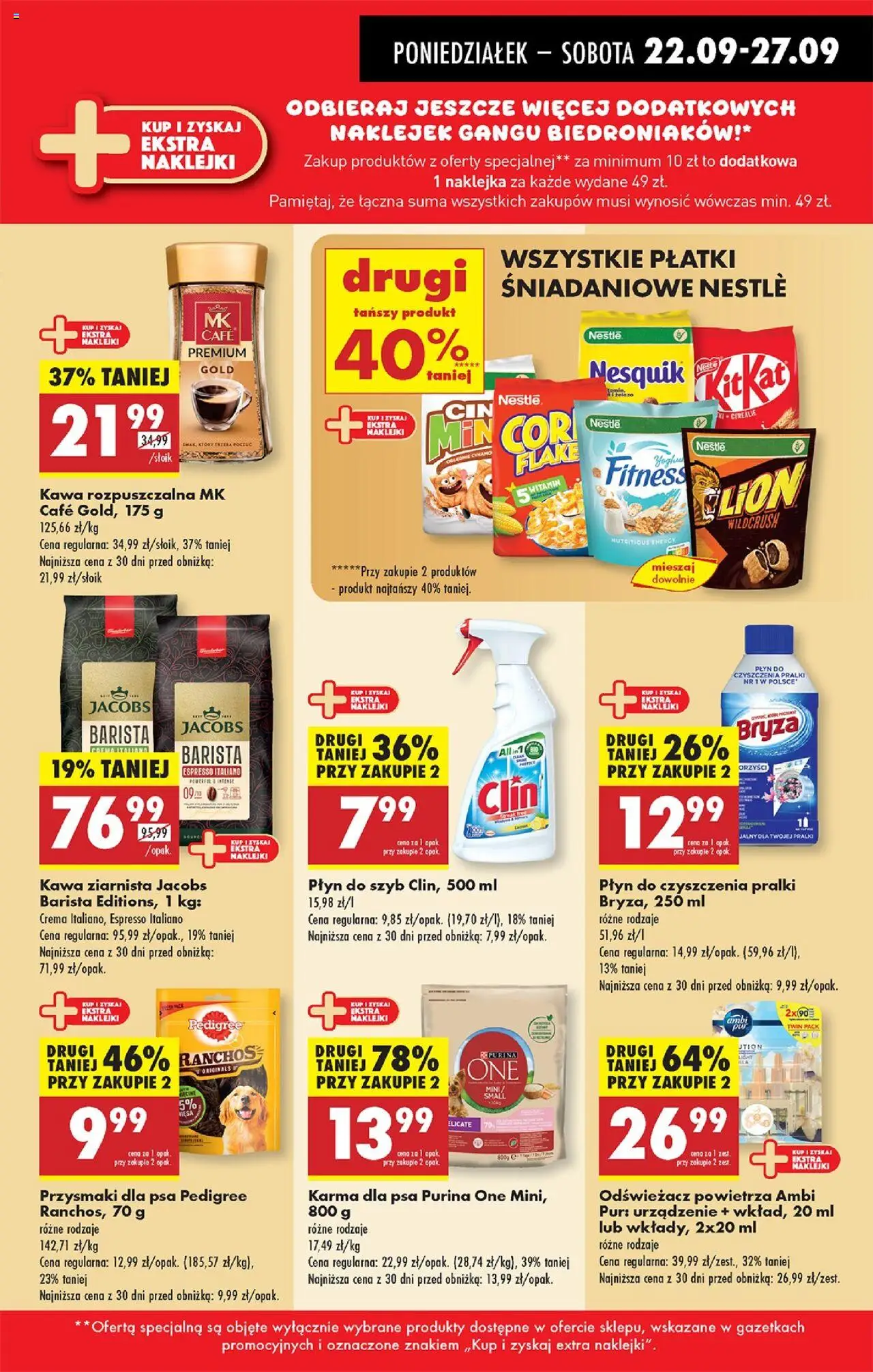 Biedronka gazetka od 22.09.2025 | Strona: 29 | Produkty: Odświeżacz, Odświeżacz powietrza, Płatki śniadaniowe, Kawa
