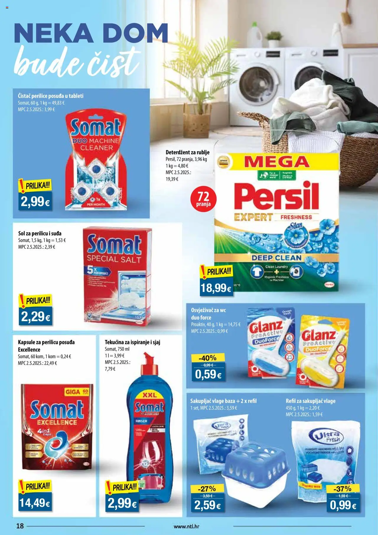 NTL katalog | vrijedi od 08.10.2025 | Stranica: 18 | Proizvodi: Deterdžent, Sol, Somat, Persil