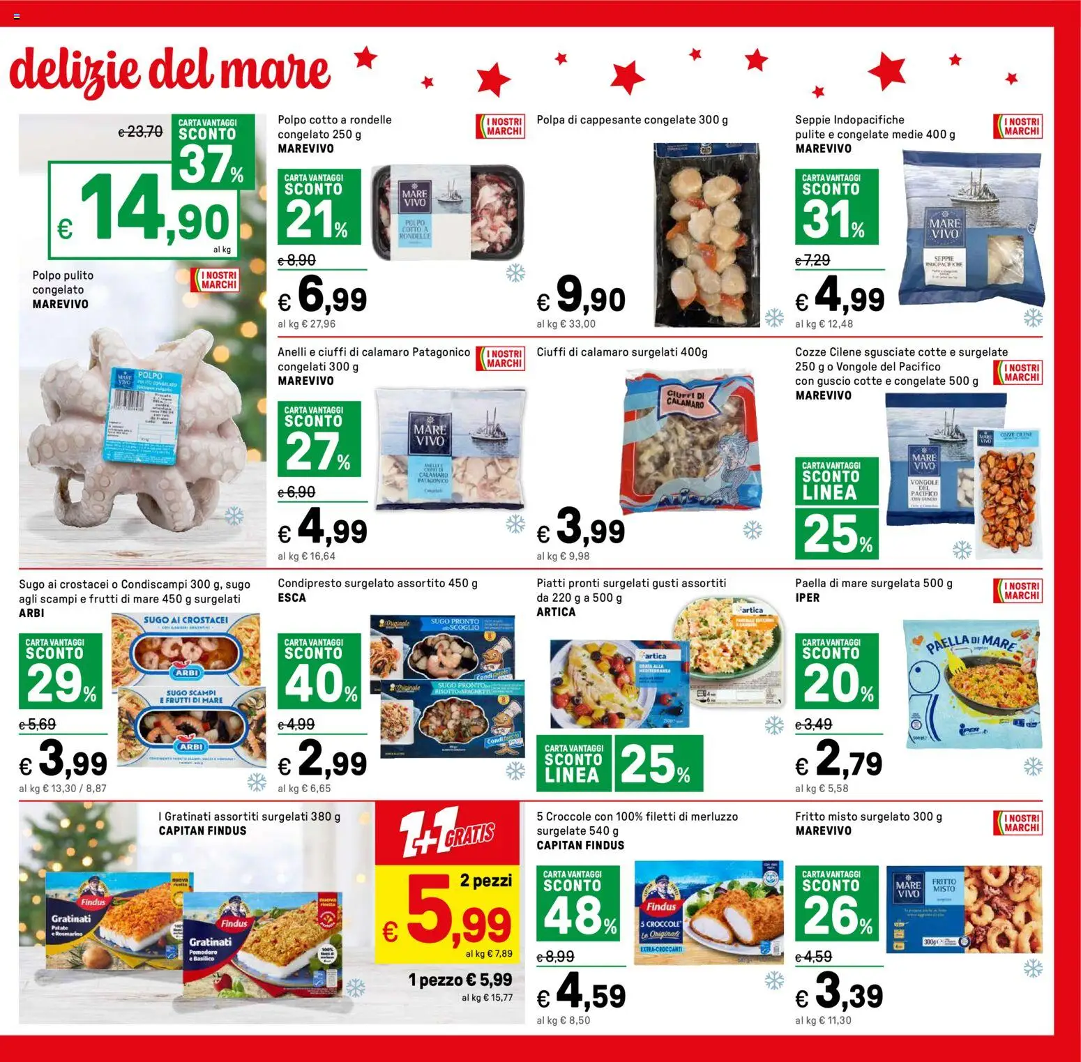Volantino Iper del 15.12.2025 | Pagina: 11 | Prodotti: Rosmarino, Merluzzo, Polpo, Basilico