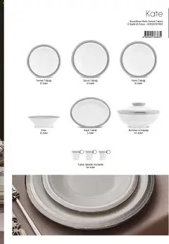 04.09.2025 tarihinden itibaren geçerli olan Karaca kataloğu önizlemesi | Sayfa: 13 | Ürünler: Kaşe, Yemek takımı