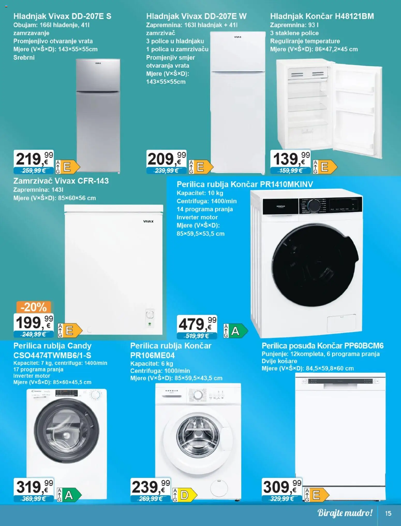 KTC katalog | vrijedi od 21.01.2026 | Stranica: 12 | Proizvodi: Polica, Košare, Hladnjak, Zamrzivač