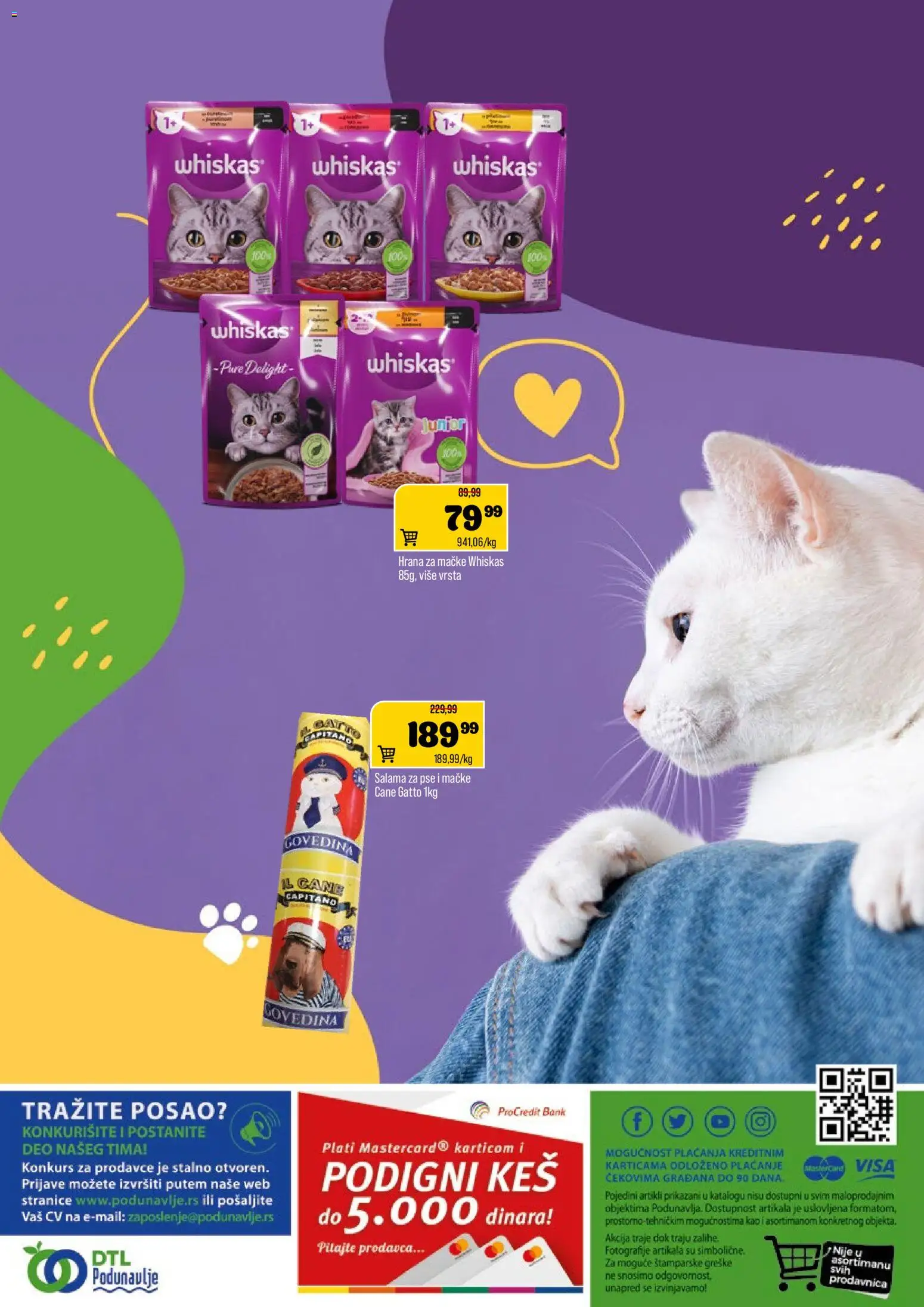 Podunavlje katalog - važi od 22.10.2025 | Strana: 12 | Proizvode: Govedina, Hrana za mačke, Salama, Whiskas