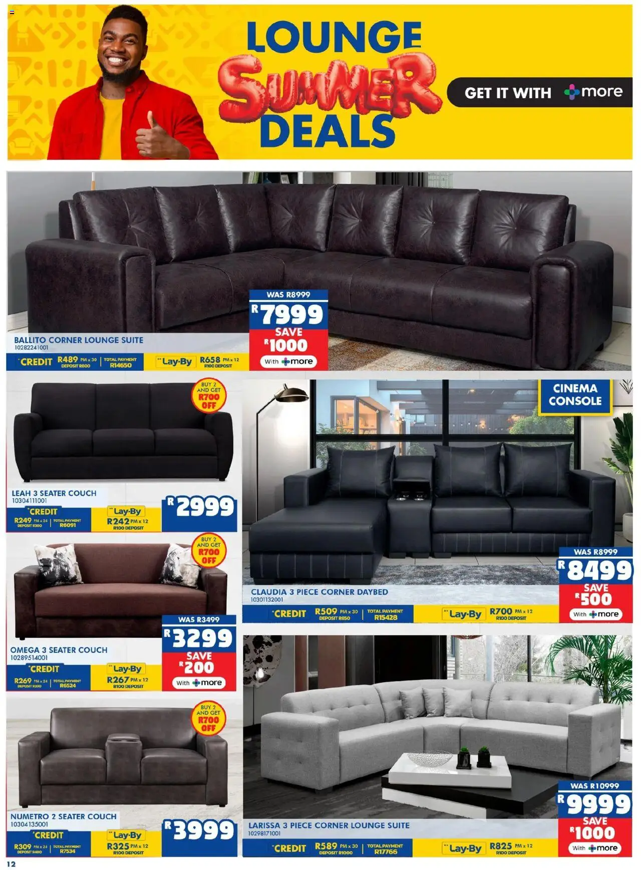 New Russells catalogue – valid from 16.10.2025 | Page: 12 | Products: Seater, Couch, Lounge suite