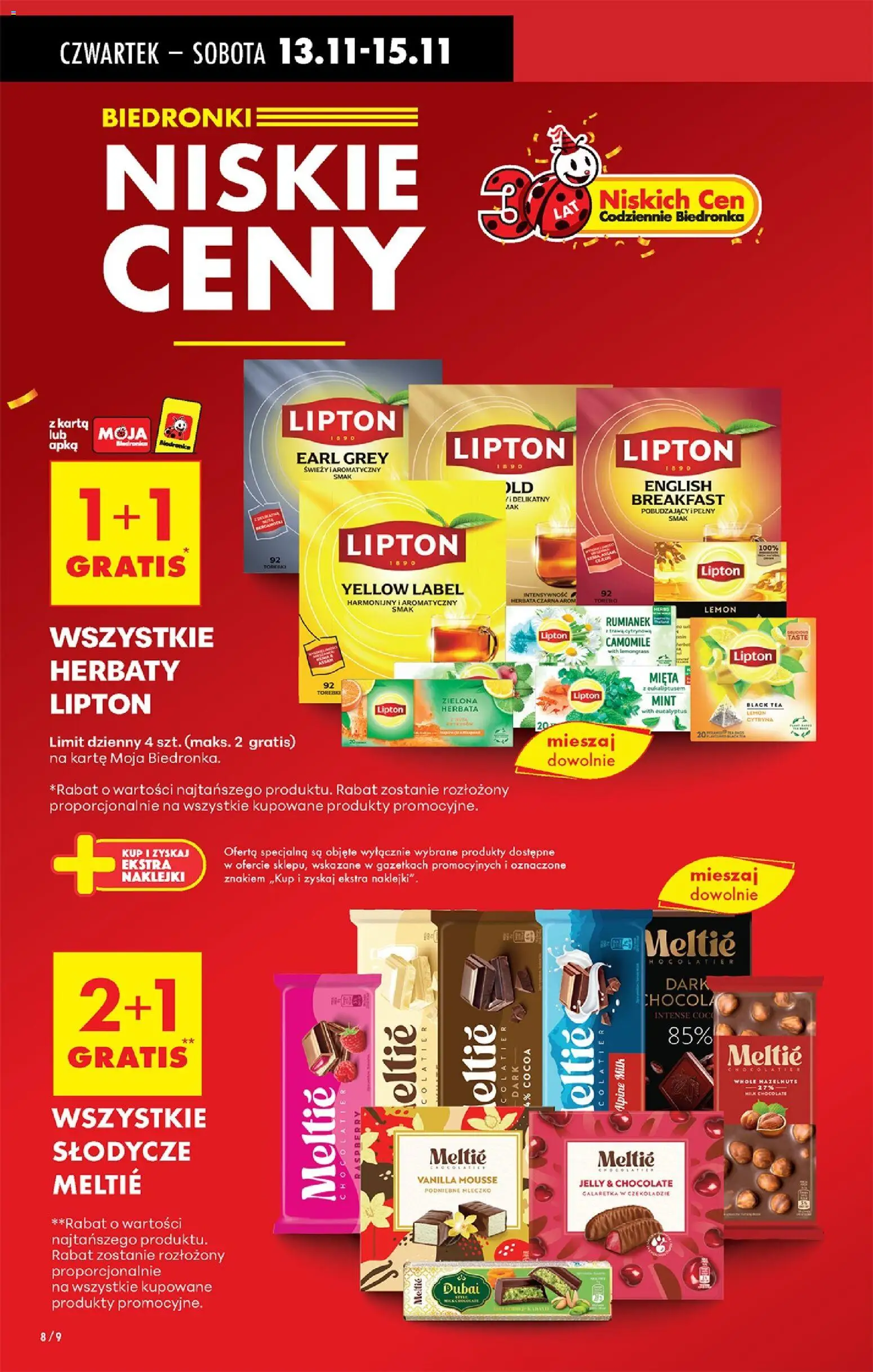 Biedronka gazetka - Oferta w tym tygodniu od 13.11.2025 | Strona: 15 | Produkty: Karta, Mięta, Herbata, Torebki