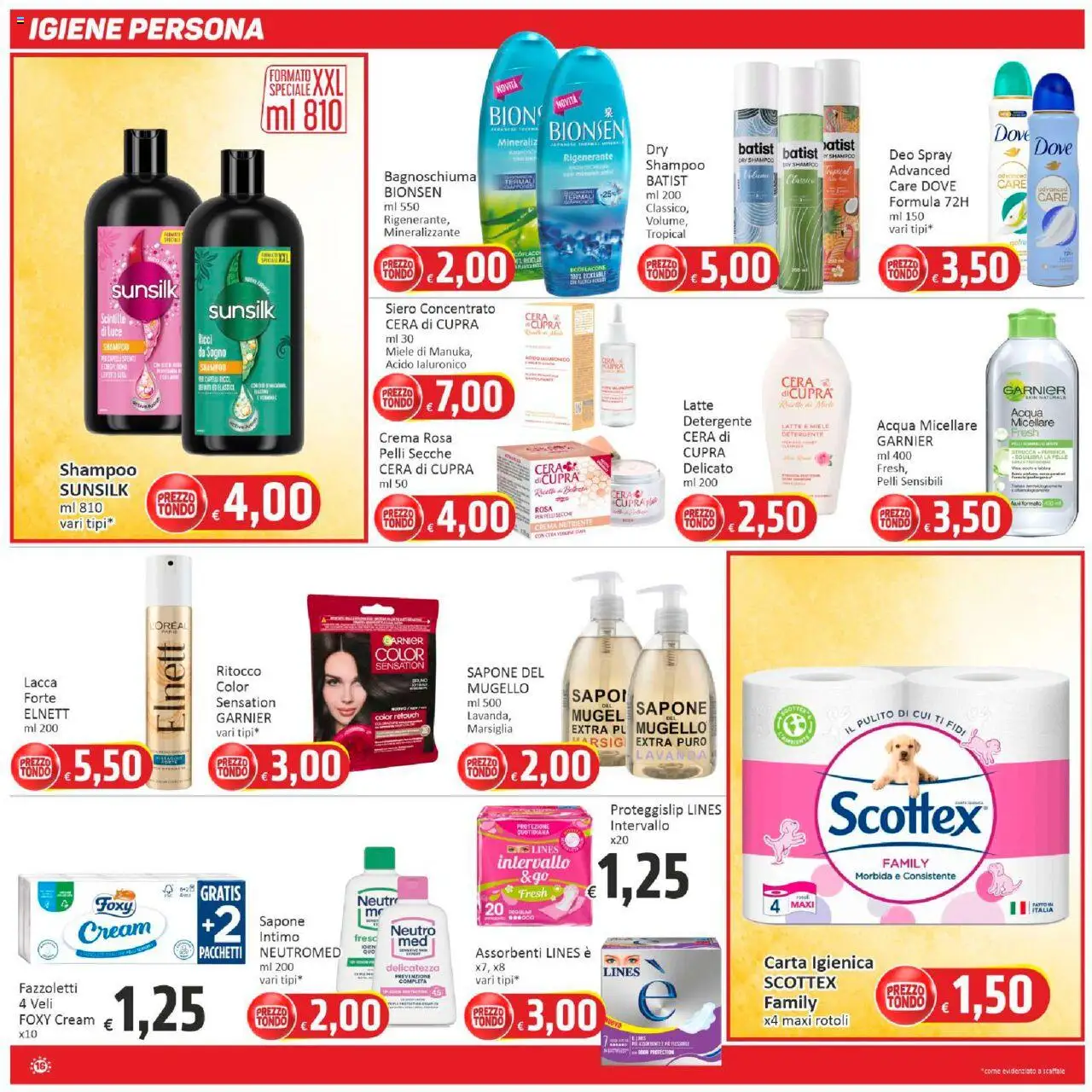 Volantino Paghi Poco del 29.09.2025 | Pagina: 16 | Prodotti: Crema, Detergente, Latte, Lavanda