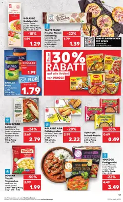 BARILLA Pesto, versch. Sorten je 190 - 200-g-Glas - gültig ab dem 21.08.2025 | Seite: 13 | Produkte: Maggi, Butter, Barilla, Pizza