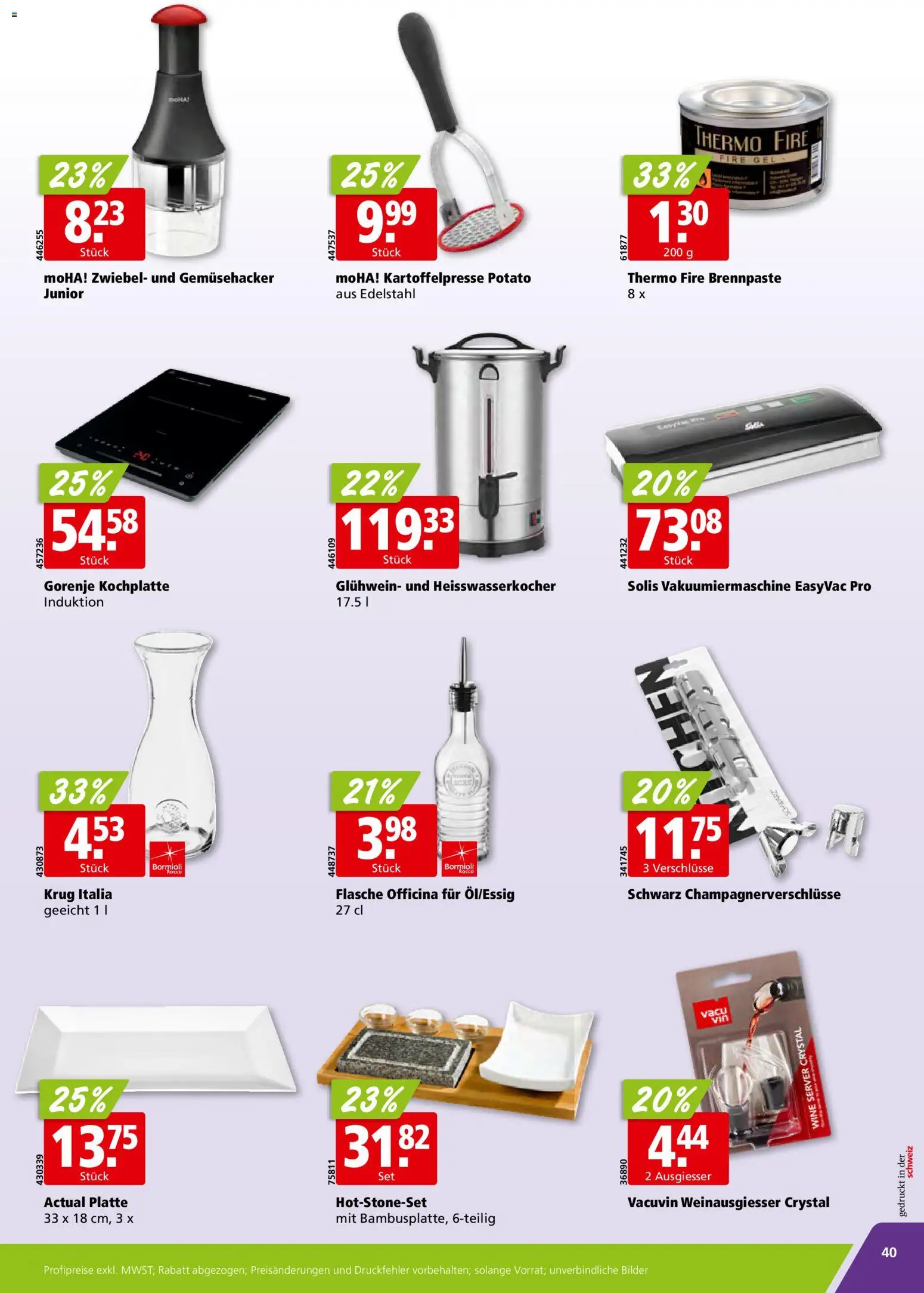 Aligro Aktionen Chavannes, Matran, Genf, Sitten – gültig ab 24.11.2025 | Seite: 40 | Produkte: Gorenje, Server, Kochplatte, Bilder