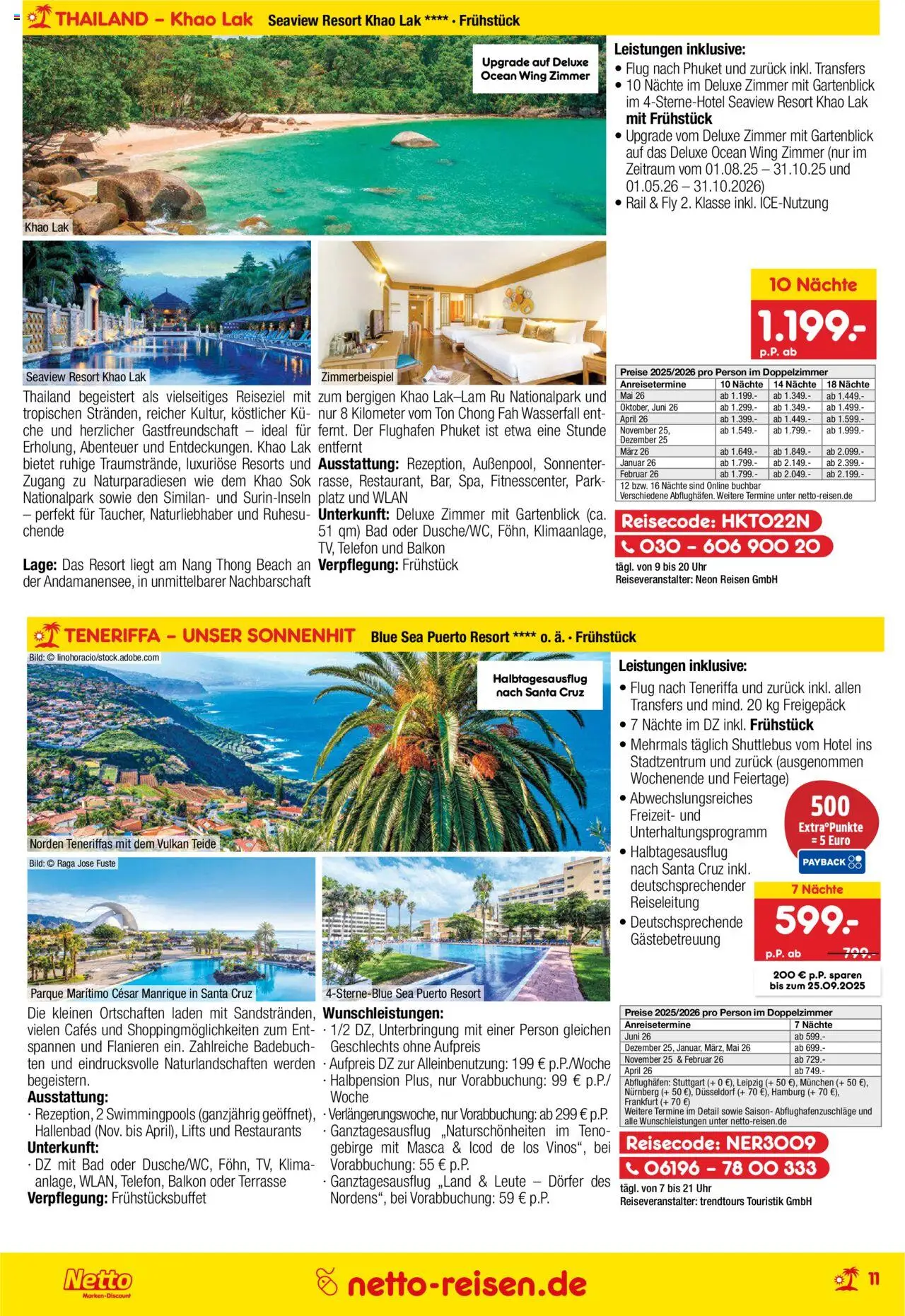 Netto Reisen Prospekt 	 - gültig ab dem 28.08.2025 | Seite: 11