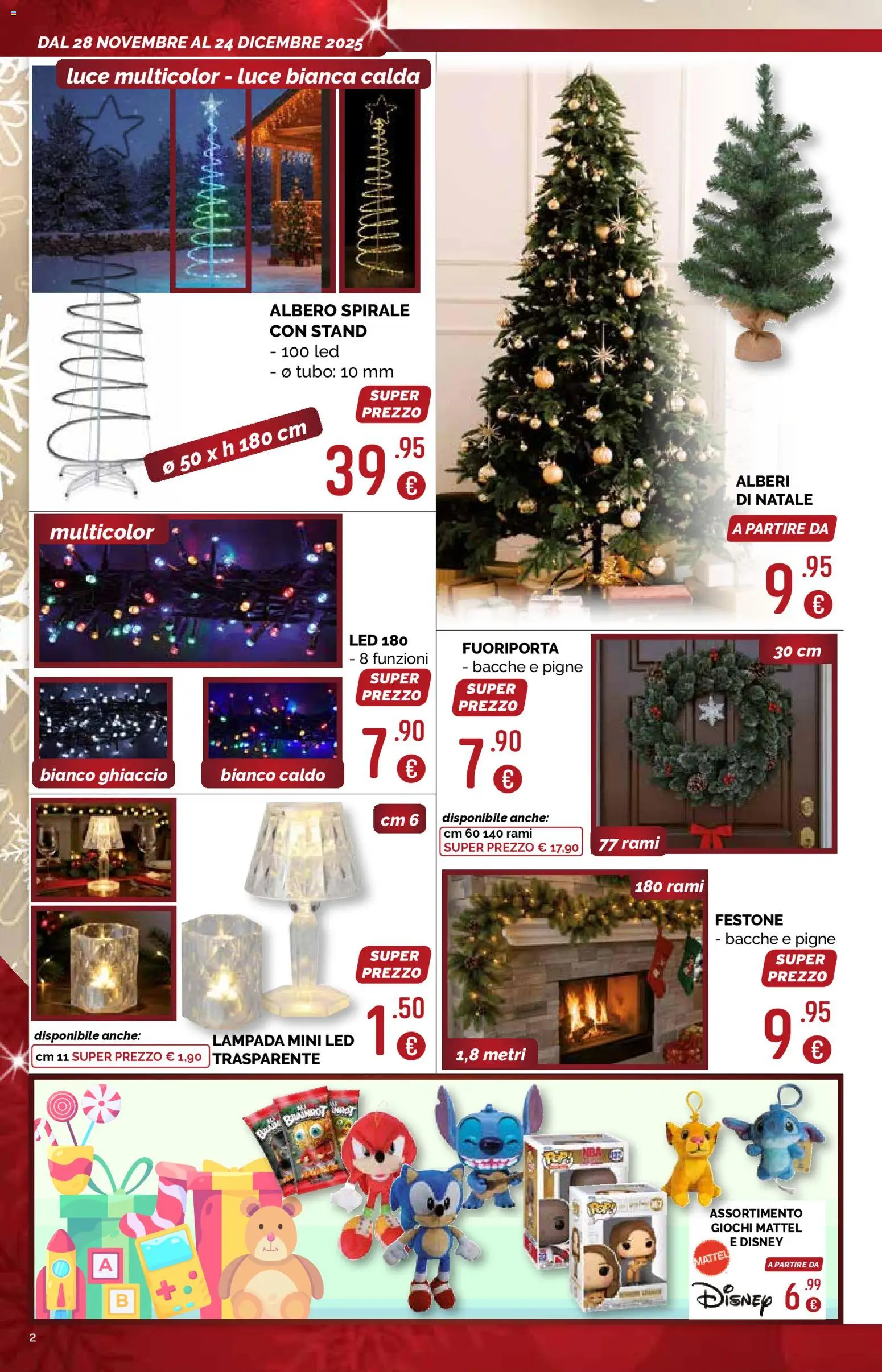 Volantino La Prealpina del 28.11.2025 | Pagina: 2 | Prodotti: Tubo, Lampada