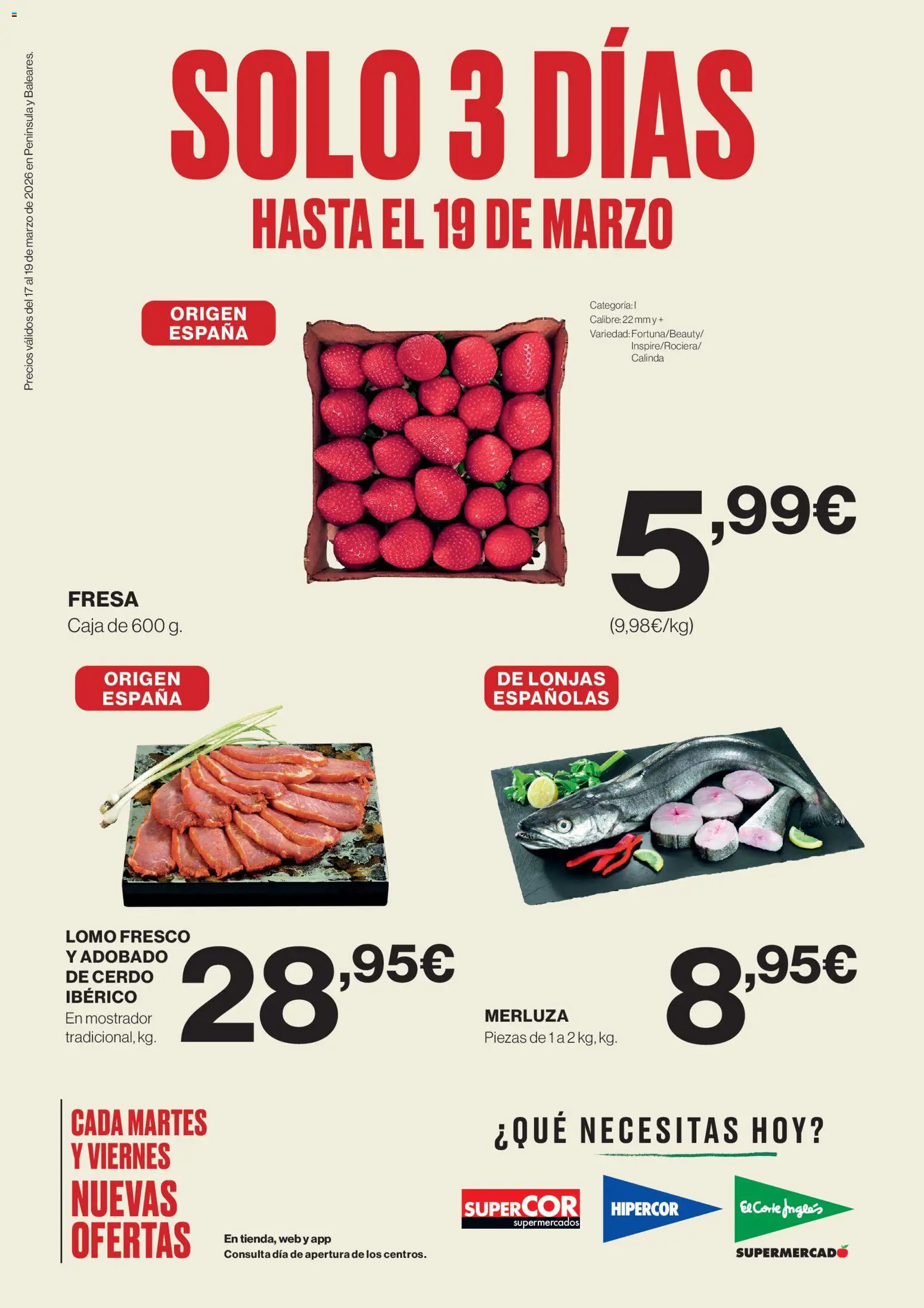 Supercor Península y Baleares │ válido desde el 17.03.2026 | Página: 1 | Productos: Cerdo, Caja