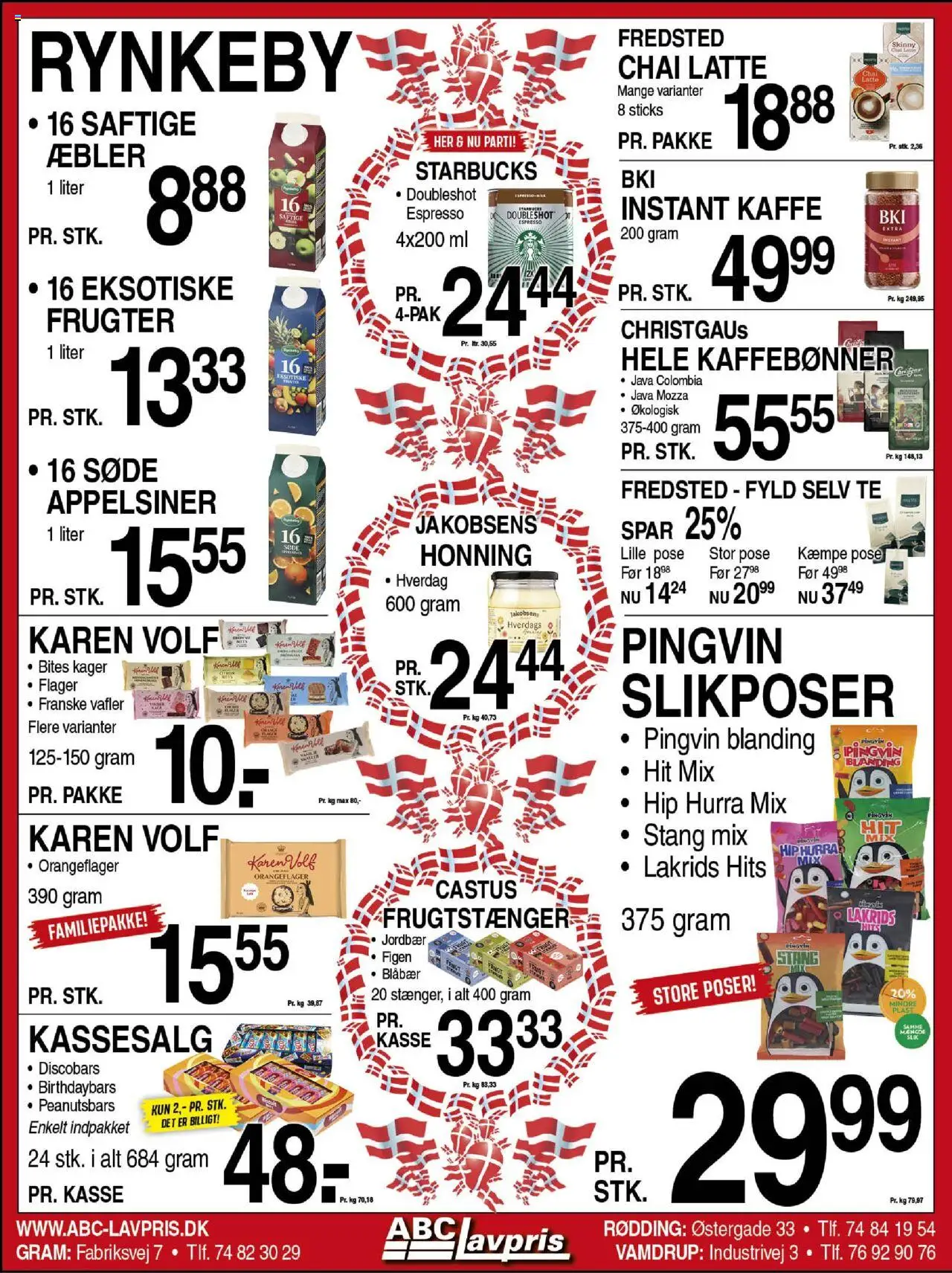 Abc Lavpris tilbudsavis – gyldig fra 03.09.2025 | Side: 7 | Produkter: Appelsiner, Vafler, Flager, Instant Kaffe
