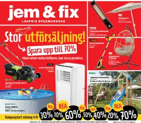 Jem & Fix - erbjudanden - Förhandsvisning av reklamblad från butik Jem & Fix aktuell från 04.08.2025