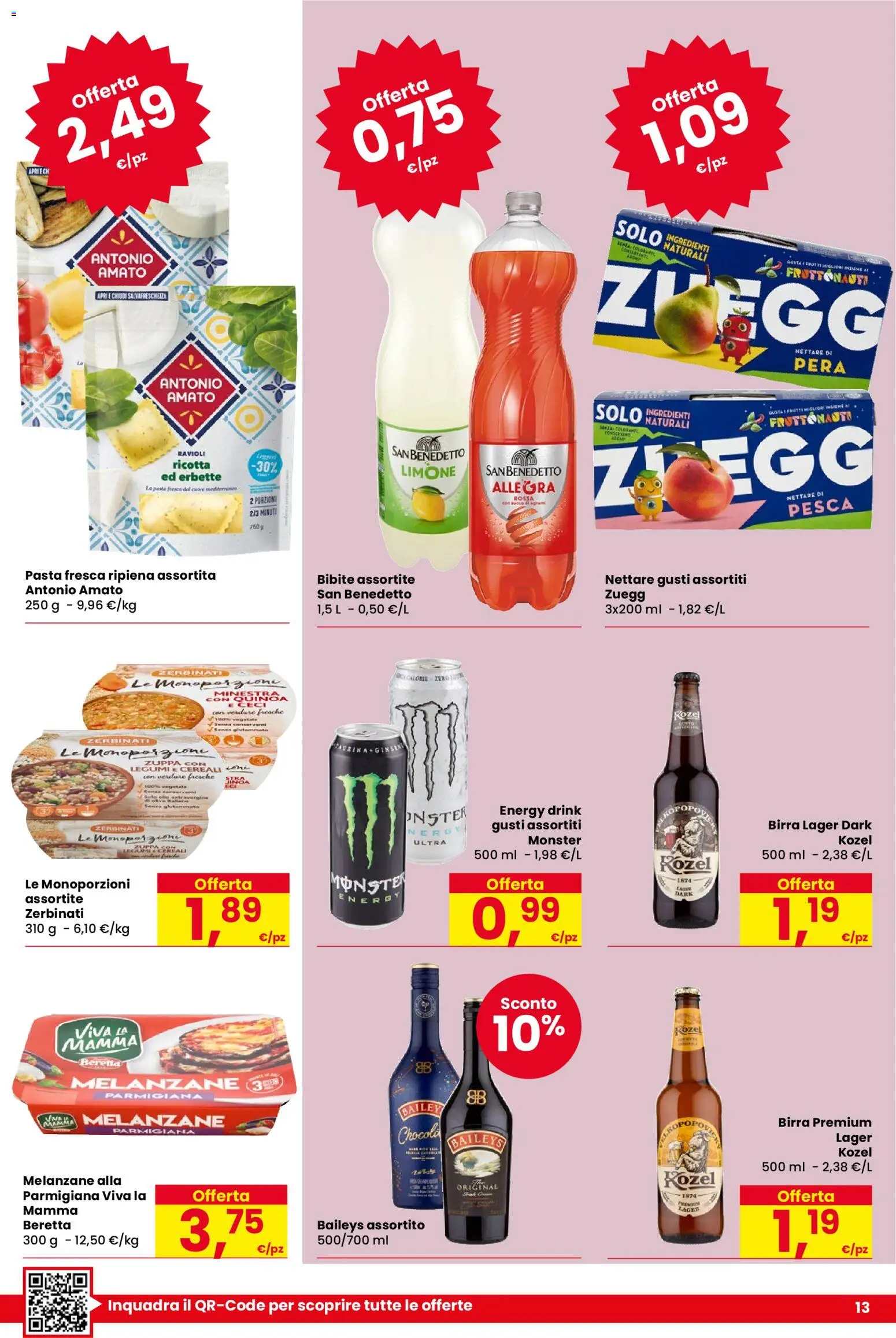 Volantino Despar del 19.02.2026 | Pagina: 13 | Prodotti: Legumi, Pera, Ravioli, Melanzane