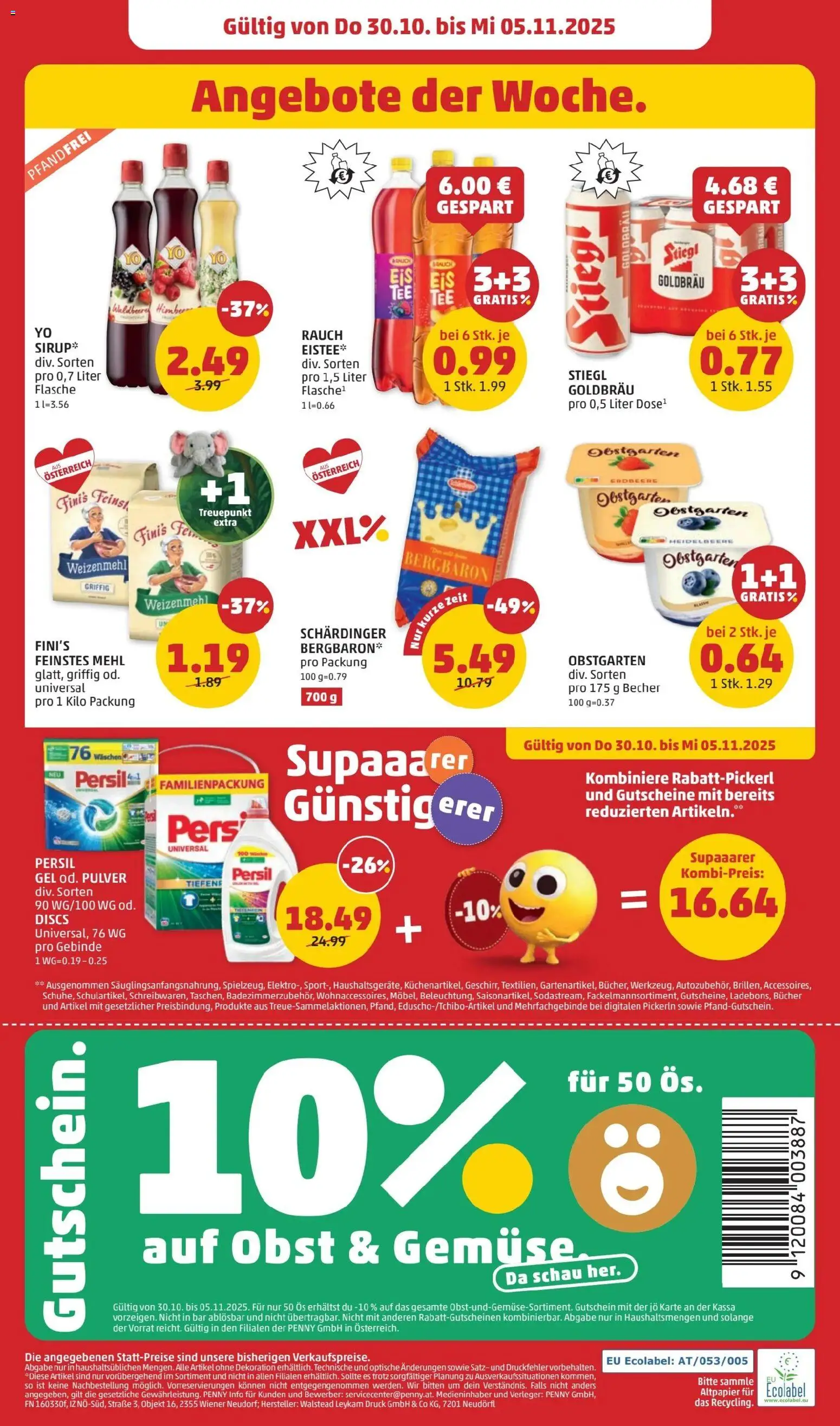 Penny Markt Flugblatt gültig ab 30.10.2025 | Seite: 28 | Produkte: Gemüse, Obst