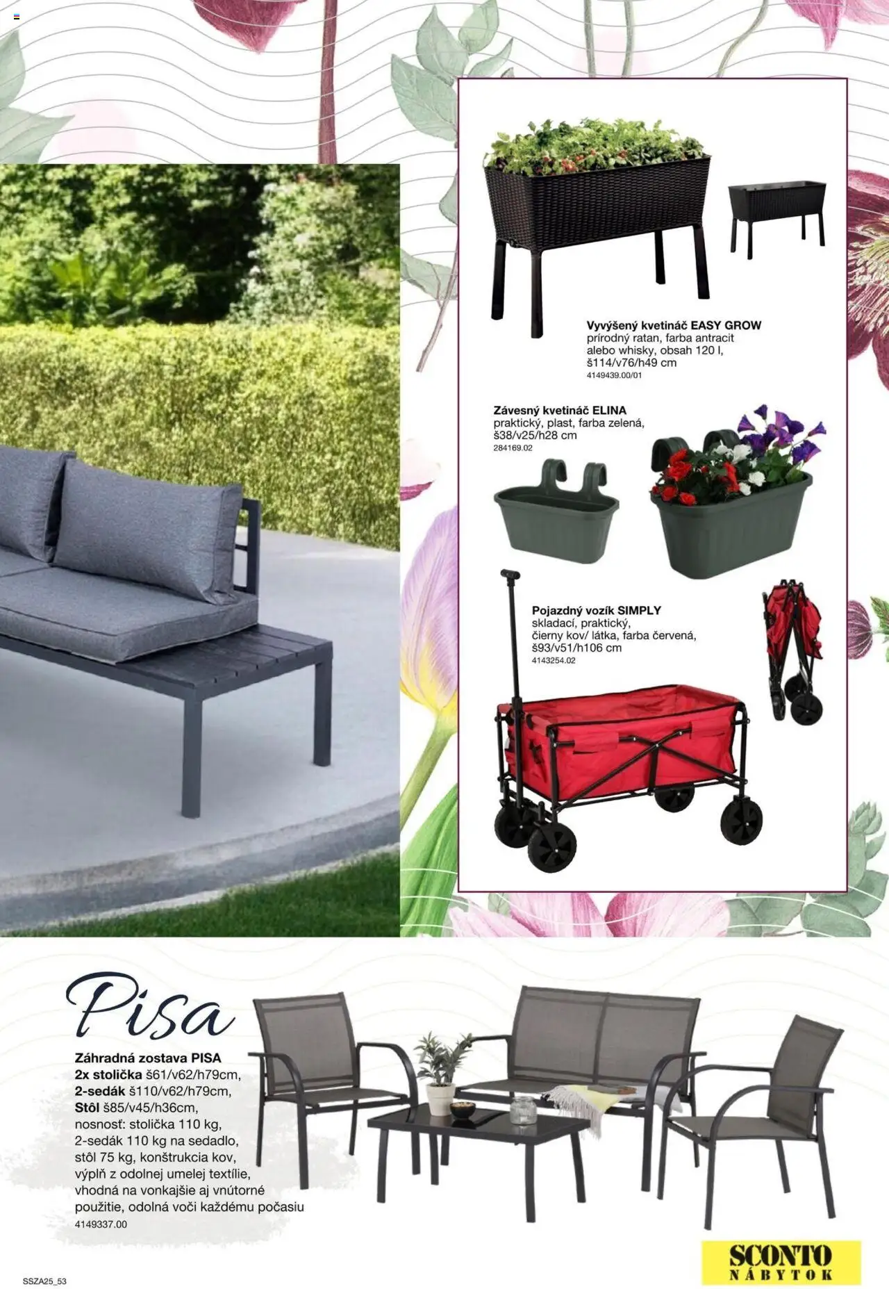 Nové Sconto nábytok akcie – leták je platný od 21.02.2025 | Strana: 53 | Produkty: Nábytok, Stôl