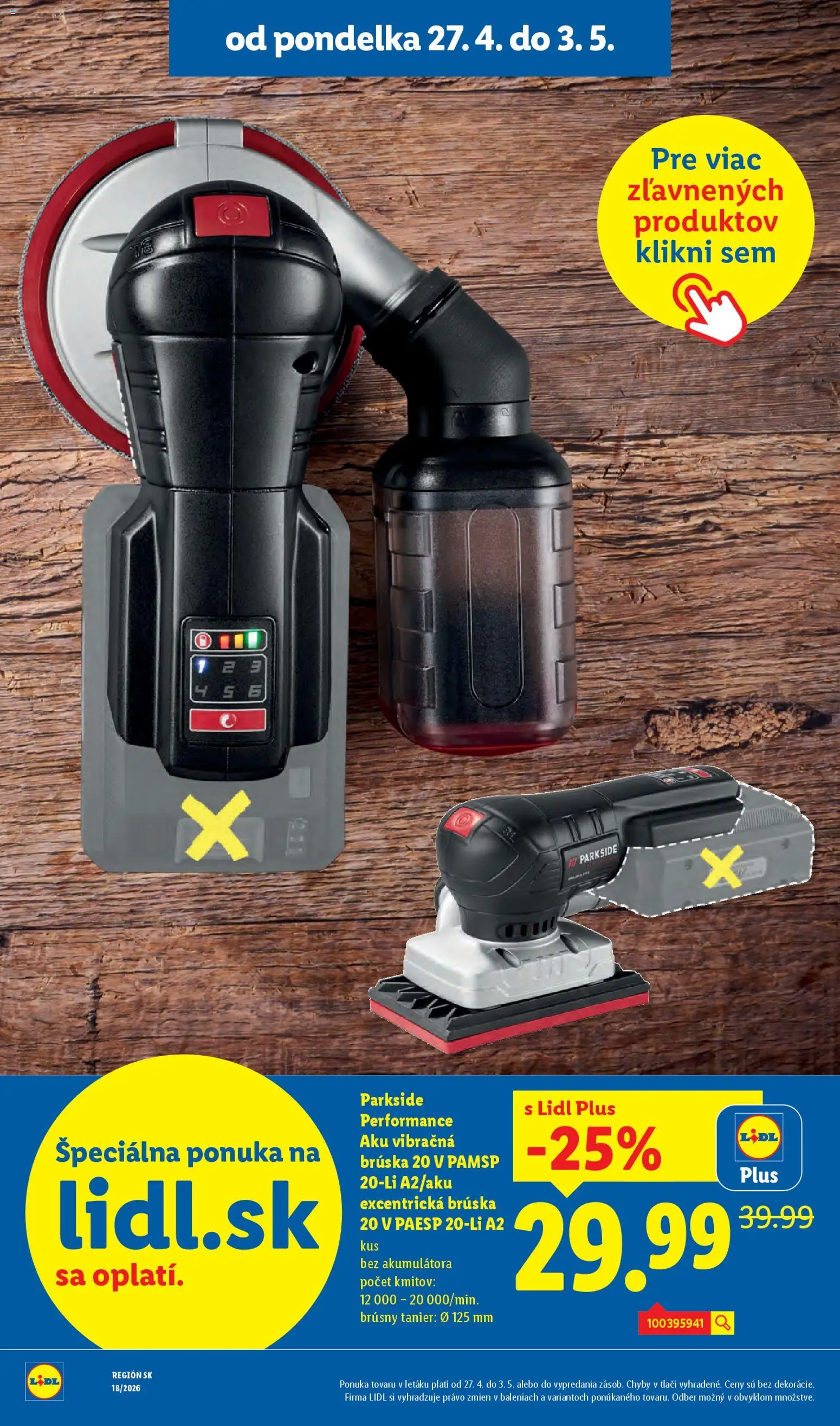 Nové Lidl akcie – leták je platný od 27.04.2026 | Strana: 46 | Produkty: Aku, Parkside