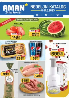 Aman nedeljni katalog - pregled Aman kataloga - važi od 08.08.2025