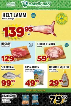Matvärlden - erbjudanden - Tensta - Förhandsvisning av reklamblad från butik Matvärlden aktuell från 20.10.2025