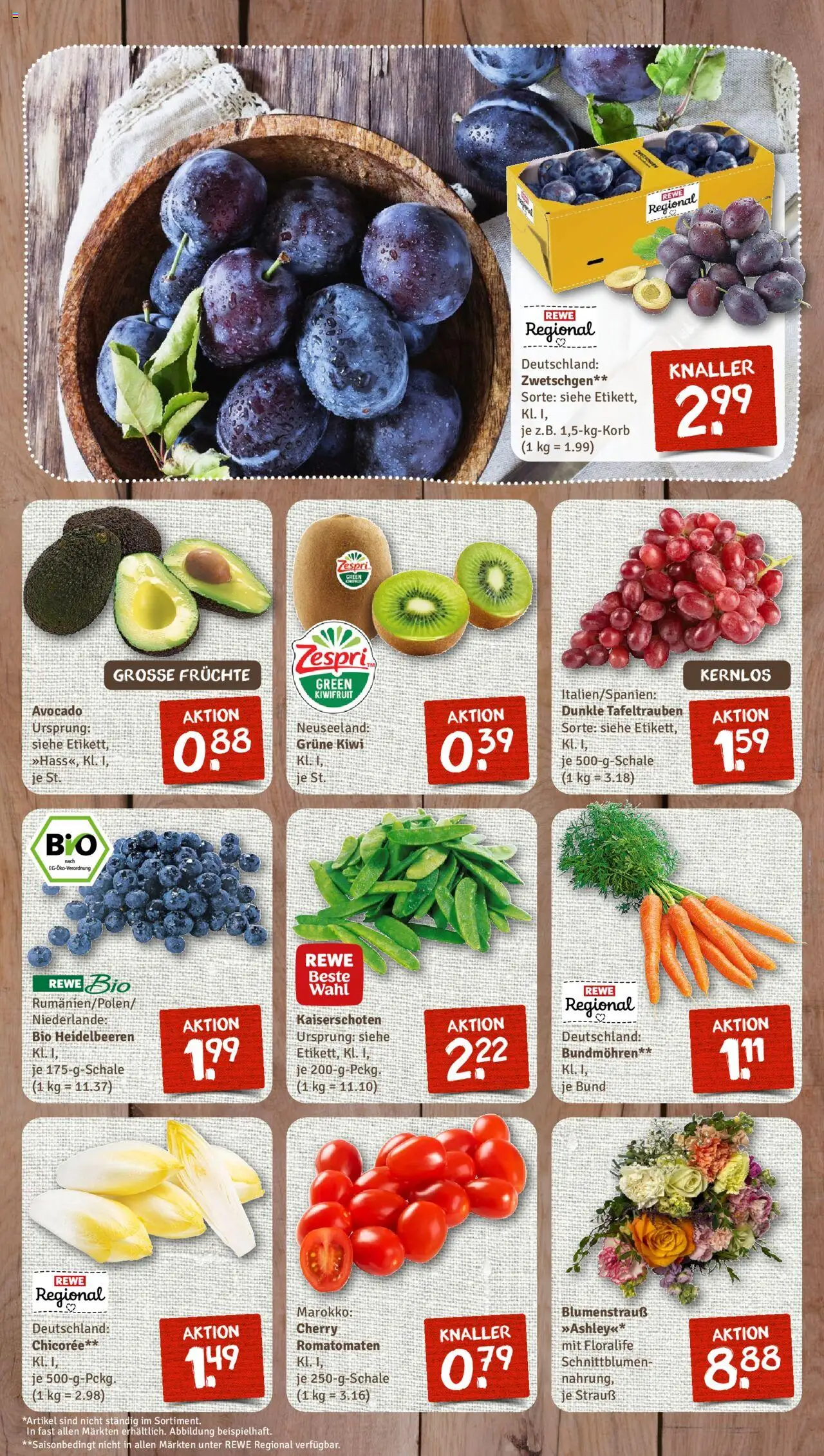 Nahkauf Prospekt - gültig ab dem 28.07.2025 | Seite: 5 | Produkte: Zwetschgen, Heidelbeeren, Avocado, Kiwi