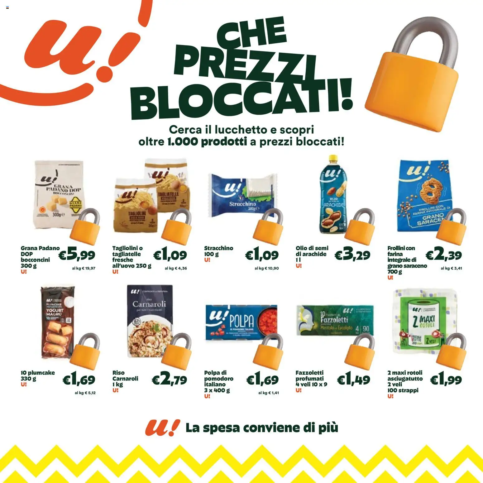 Volantino Unes del 16.02.2026 | Pagina: 21 | Prodotti: Riso, Pomodoro, Farina, Plumcake