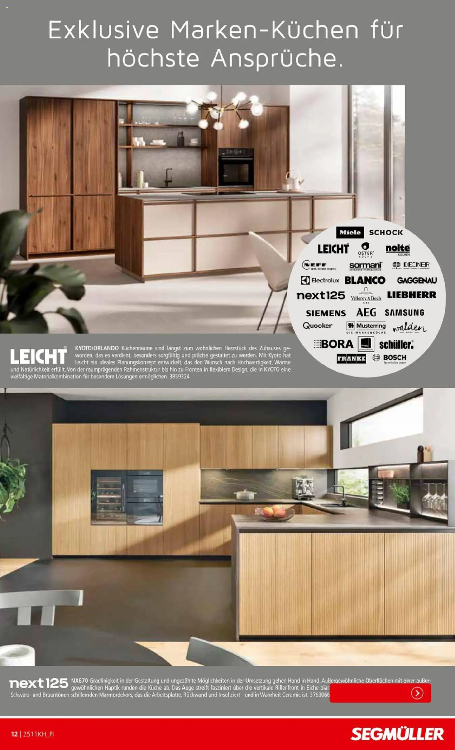 Segmüller Küchen Spezial – gültig ab 01.11.2025 | Seite: 12 | Produkte: Bosch, Küche, Samsung, Kuchen