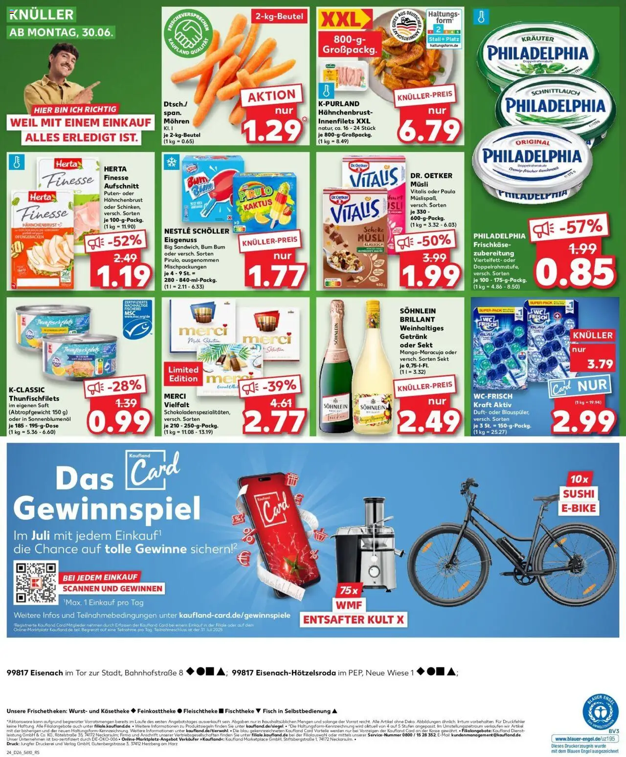 Kaufland prospekt Eisenach	 - gültig ab dem 29.06.2025 | Seite: 3 | Produkte: Mohren, Fisch, Wurst, Saft
