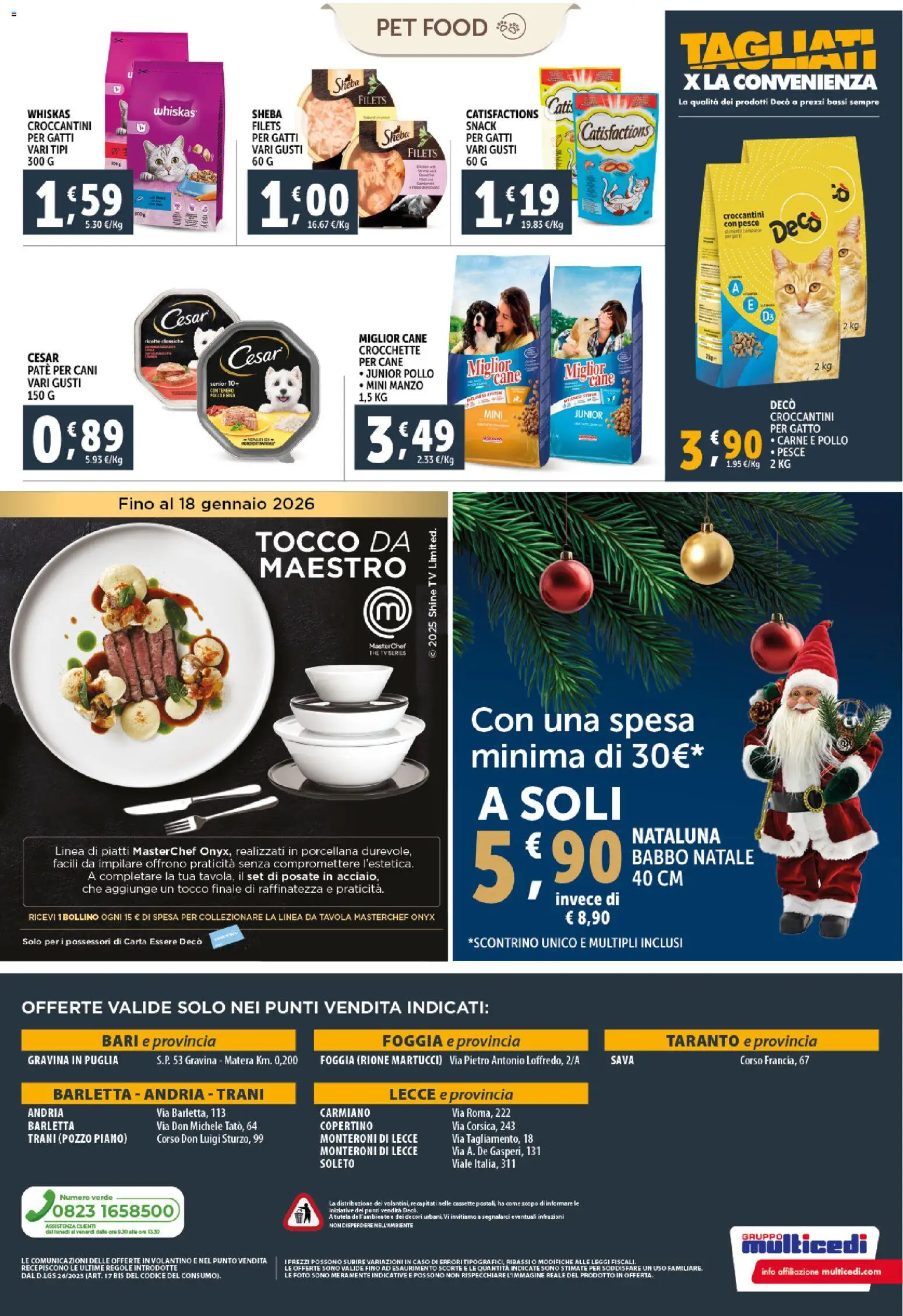 Volantino Decò del 02.12.2025 | Pagina: 28 | Prodotti: Pollo, Pesce, Crocchette, TV