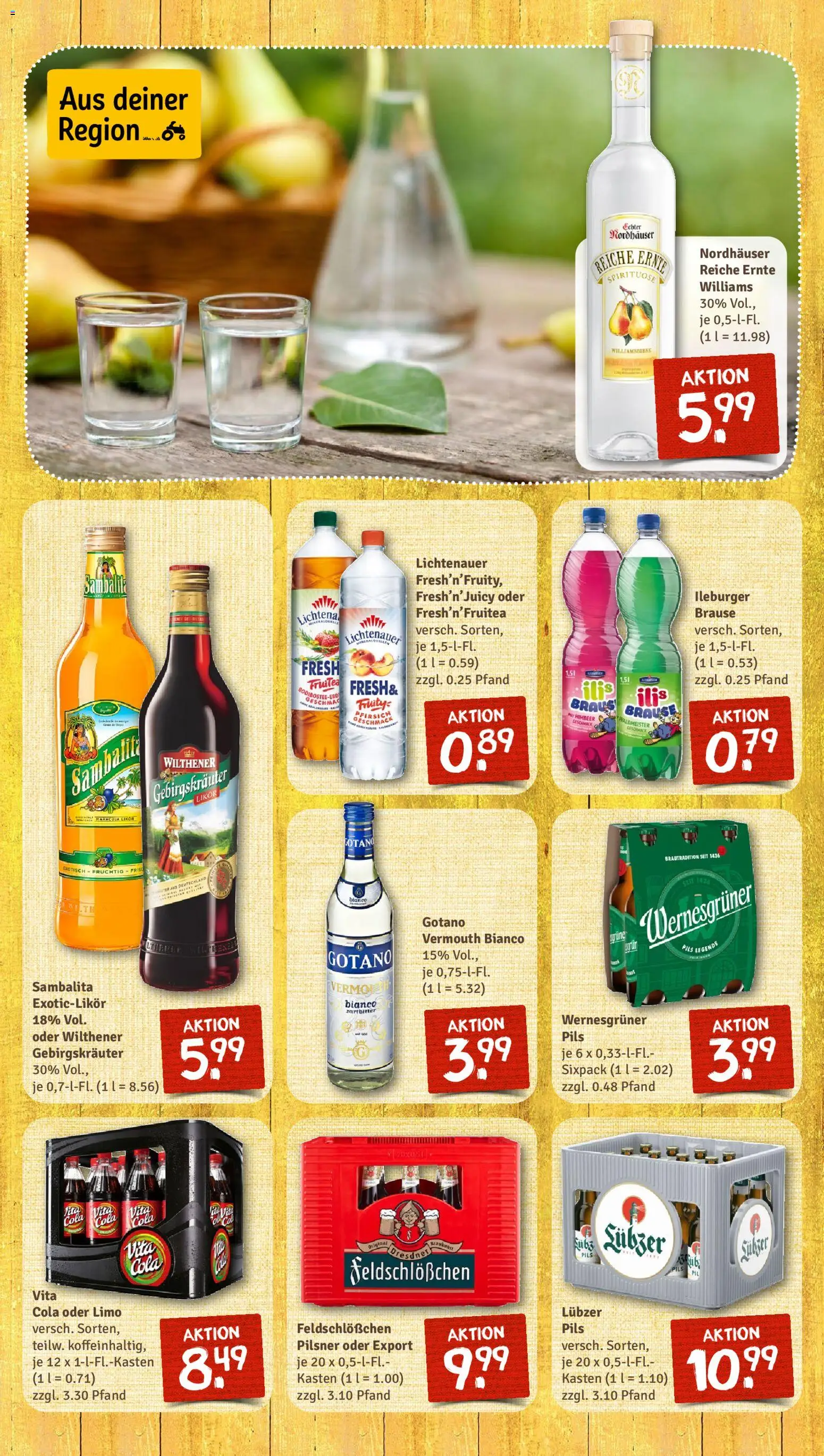 Nahkauf Prospekt – gültig ab 13.04.2026 | Seite: 11 | Produkte: Wilthener, Wernesgruner, Vita cola, Lubzer