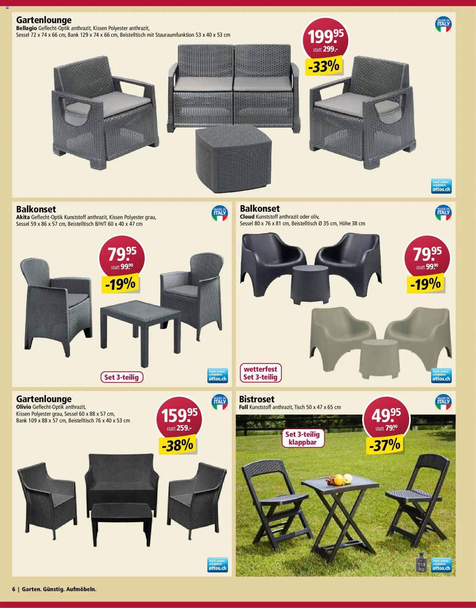 Otto's Aktionen Gartenmöbel – gültig ab 03.03.2026 | Seite: 6 | Produkte: Tisch, Kissen, Sessel, Beistelltisch
