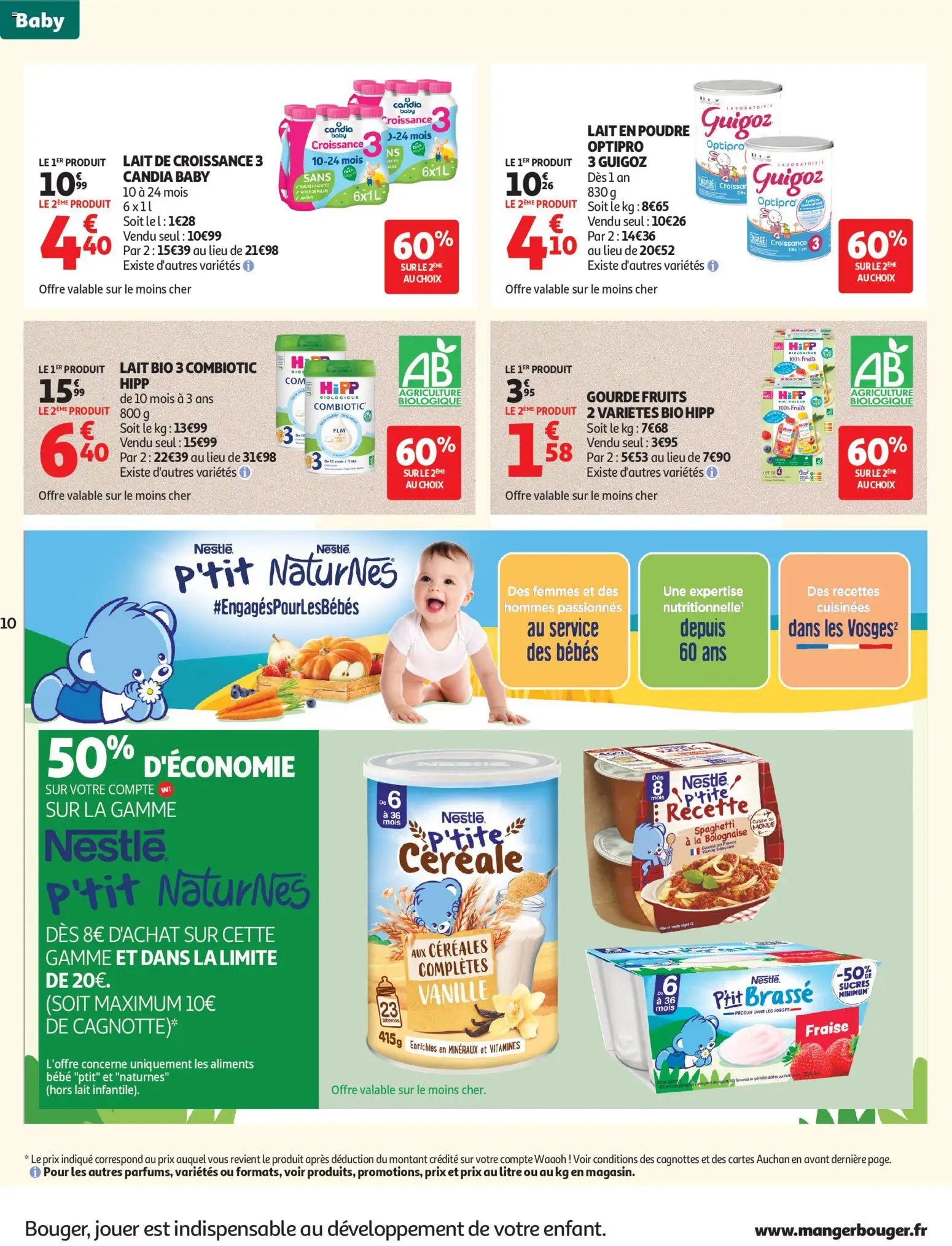 {H1} | Page: 10 | Produits: Poudre, Mais, Lait bio, Guigoz