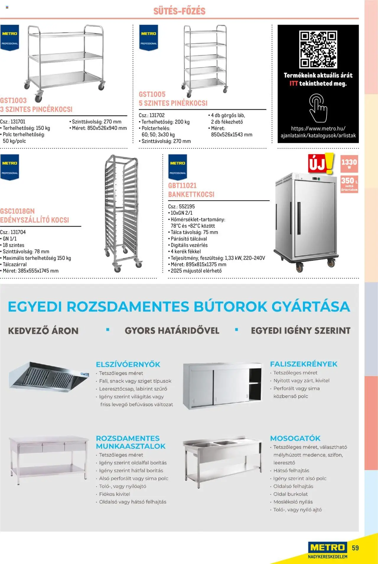 Metro akciós ujság - amely érvényes a következő dátumtól: 17.02.2025 | Oldal: 59 | Termékek: Polc, Párásító