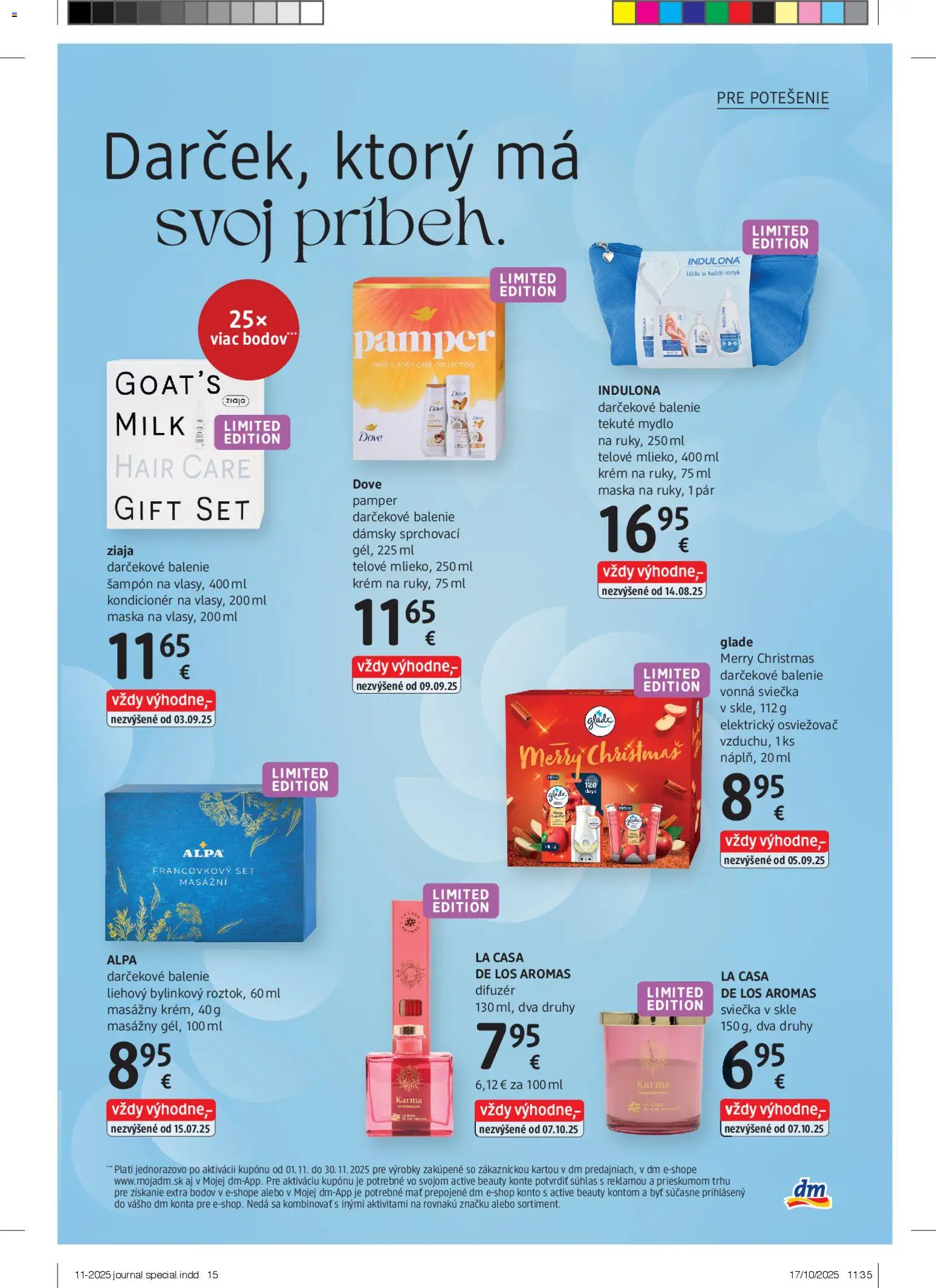 Nové dm drogerie akcie – leták je platný od 17.11.2025 | Strana: 15