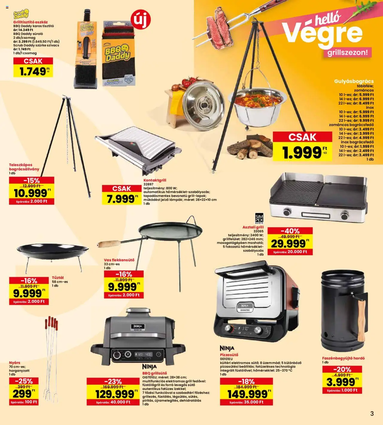 Interspar akciós ujság - amely érvényes a következő dátumtól: 15.05.2025 | Oldal: 3 | Termékek: Kontaktgrill, Sütő, Grill, Elektromos grill