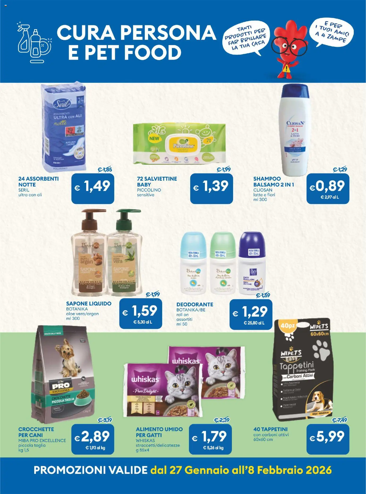 Volantino MD Discount del 27.01.2026 | Pagina: 20 | Prodotti: Shampoo, Deodorante, Latte, Aloe vera