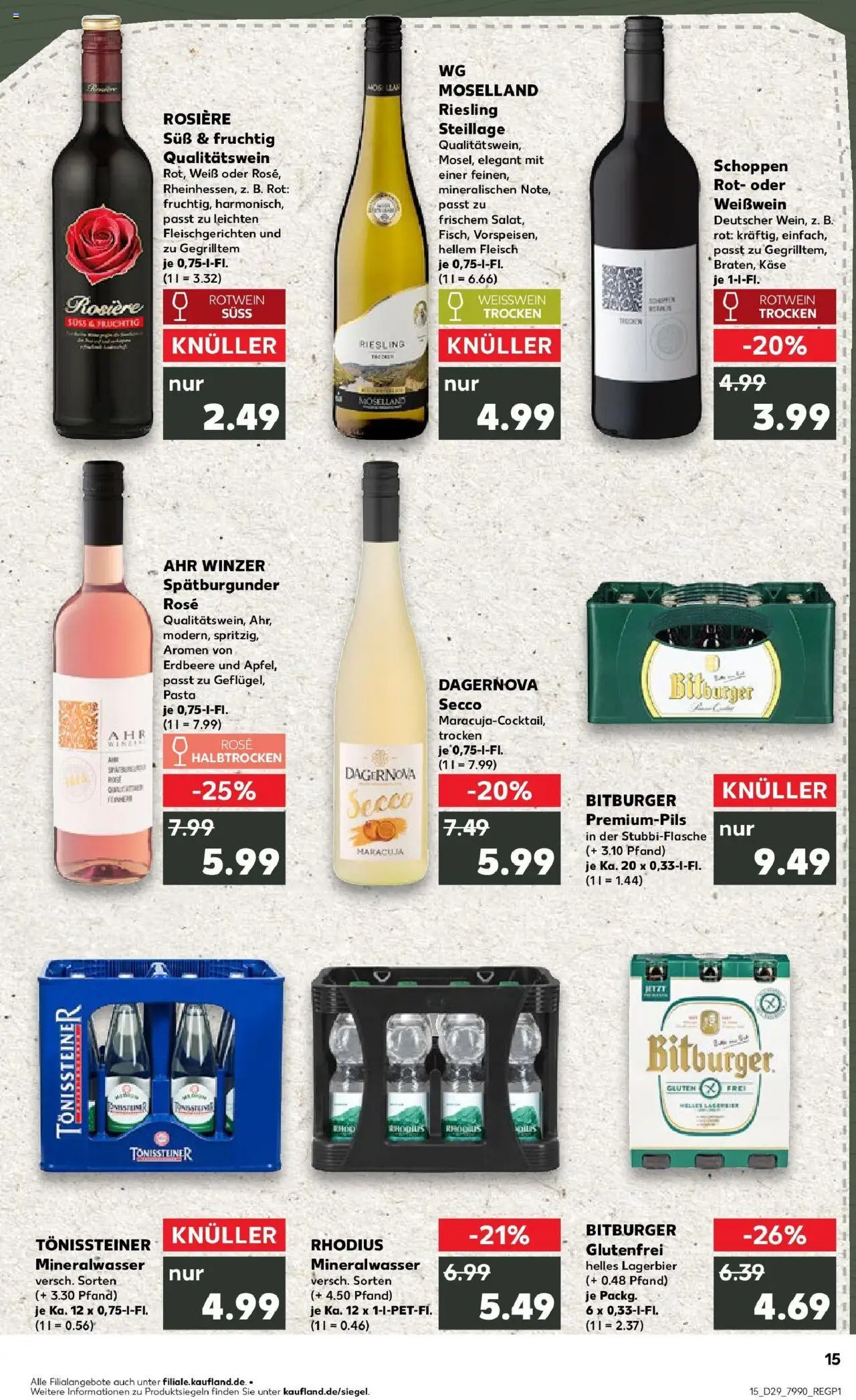 Kaufland prospekt Mayen	 - gültig ab dem 21.07.2025 | Seite: 28 | Produkte: Bitburger, Käse, Rotwein, Pasta