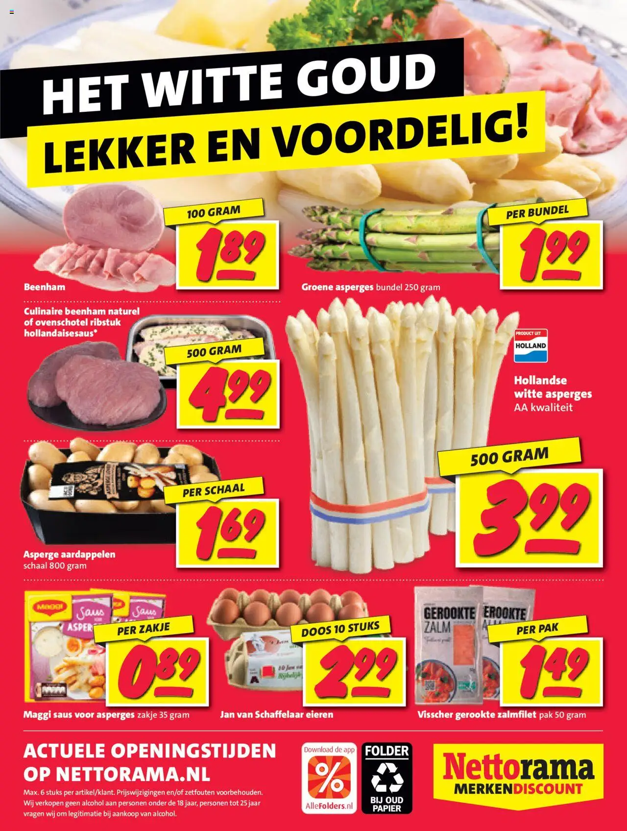  | Pagina: 31 | Producten: Eieren, Asperges, Zalm, Papier