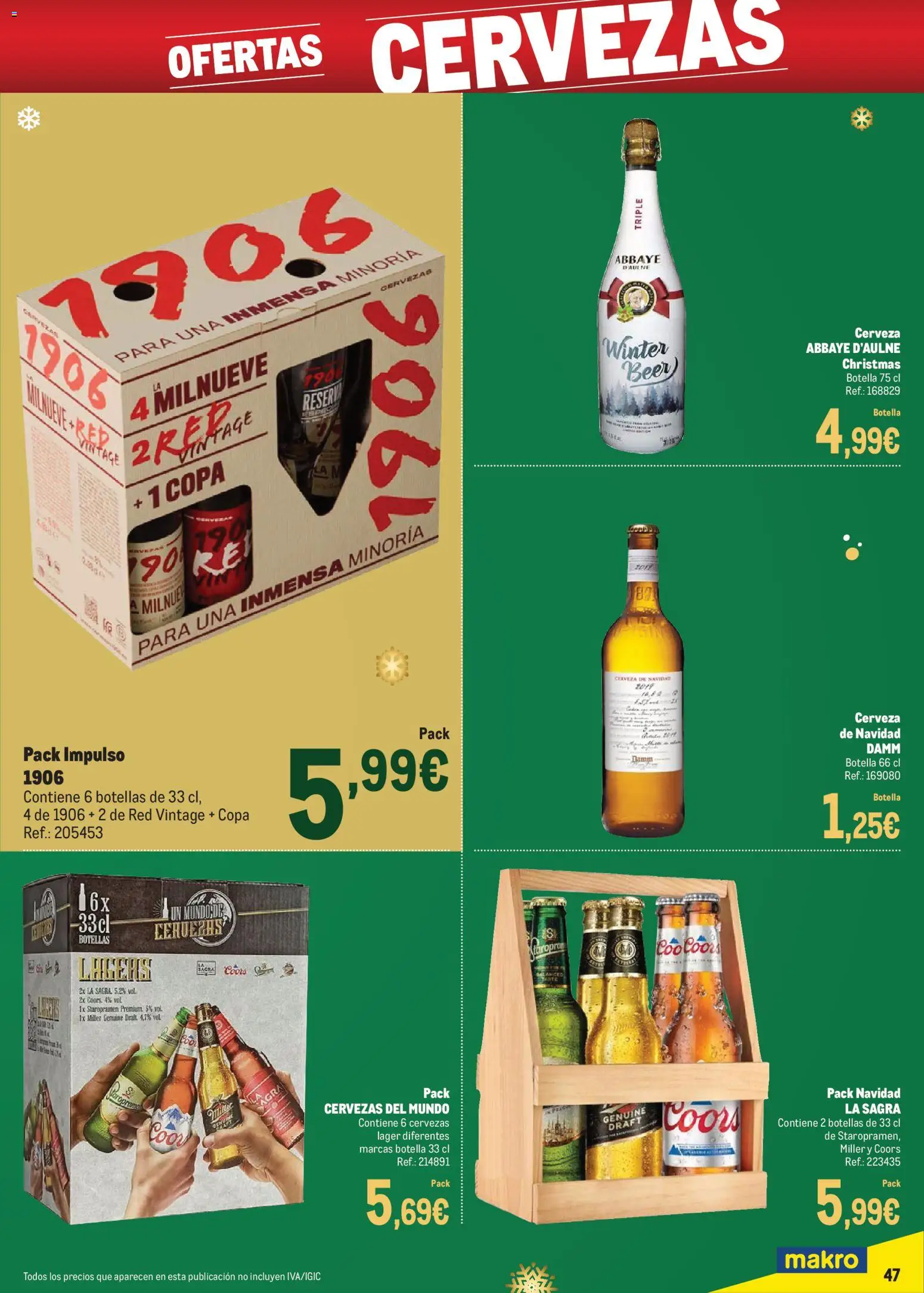 Makro - Precios Especial Sur │ válido desde el 09.12.2025 | Página: 47 | Productos: Cerveza