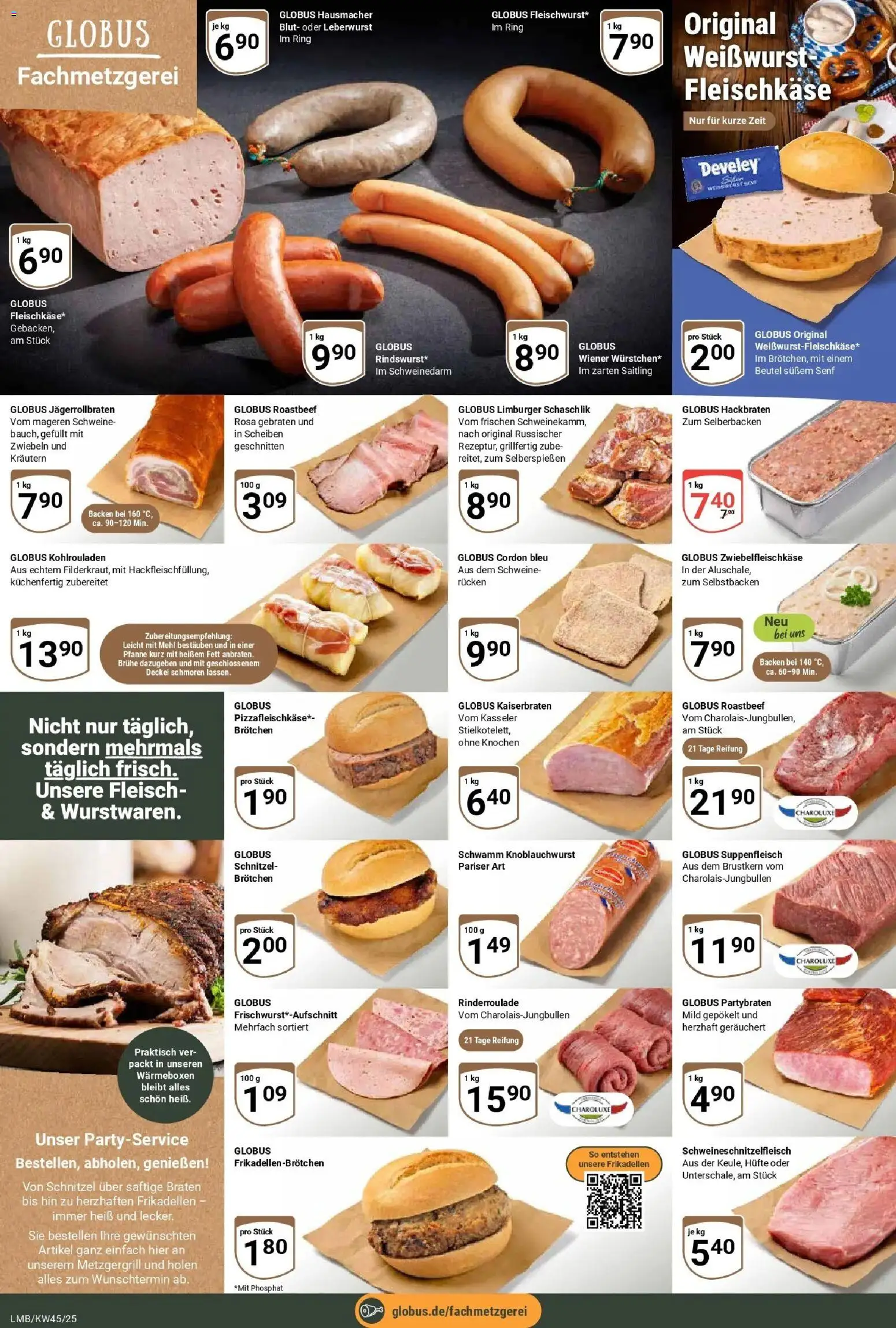 Globus prospekt Limburg	 – gültig ab 02.11.2025 | Seite: 8 | Produkte: Mehl, Schnitzel, Roastbeef, Suppenfleisch