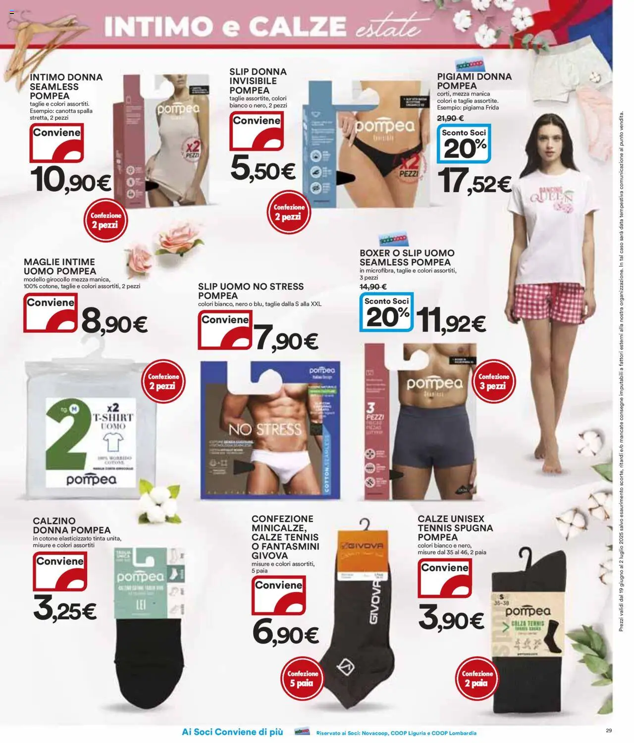 Volantino Ipercoop del 19.06.2025 | Pagina: 29 | Prodotti: Spugna, Slip, Fantasmini, Data
