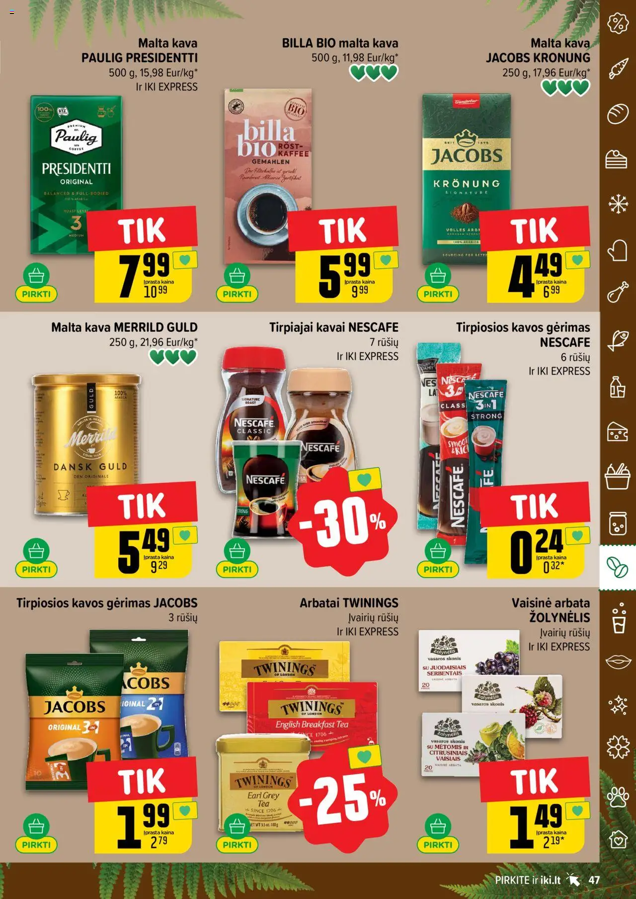 IKI leidinys│galioja nuo 16.06.2025 | Puslapis: 47 | Prekių: Kava, Arbata